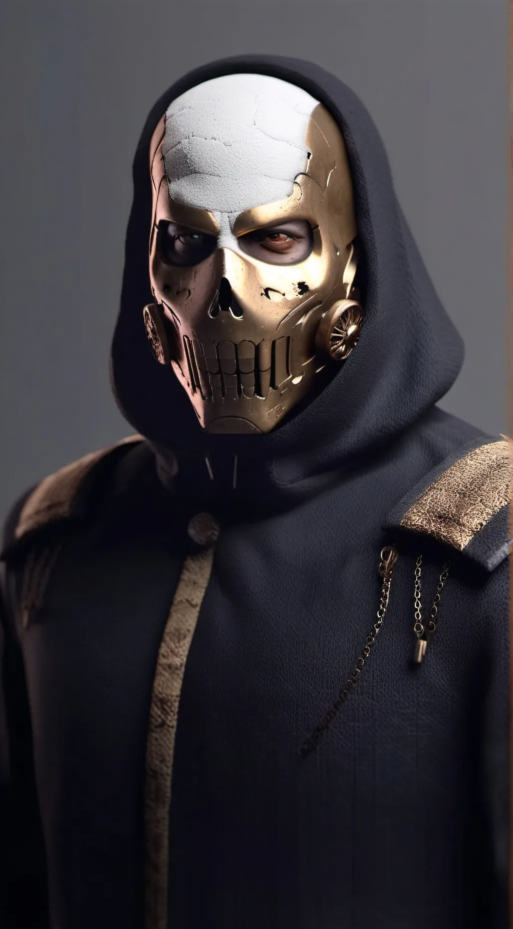 ai character: ghost background