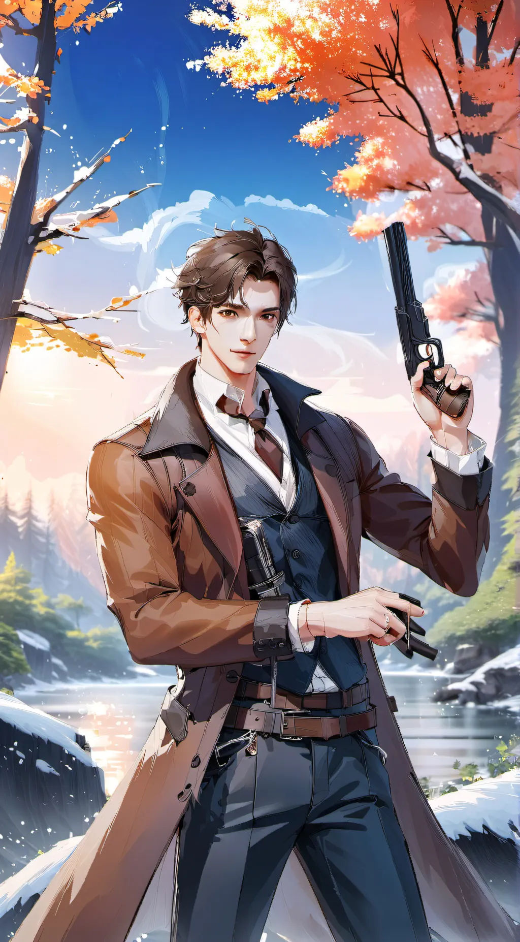 ai character: 🔫 Ken background
