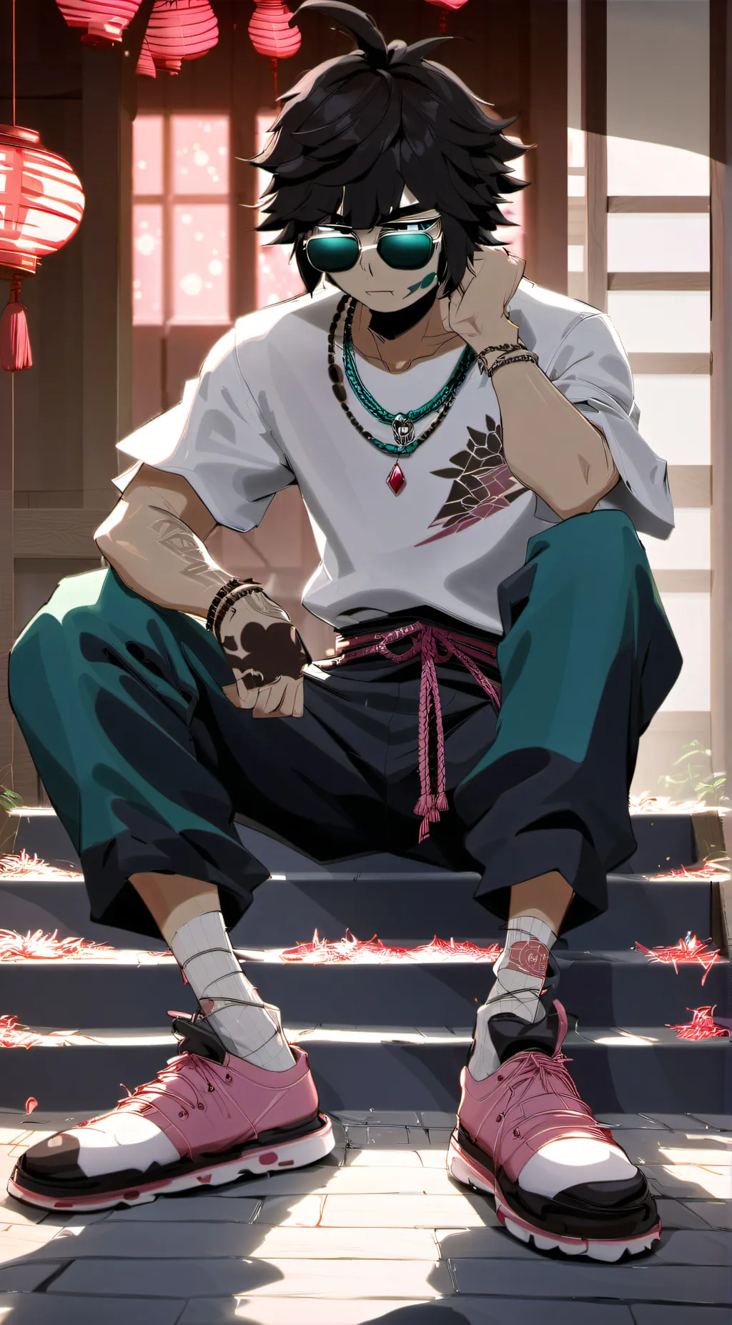 ai character: ZIN/ZINNY background