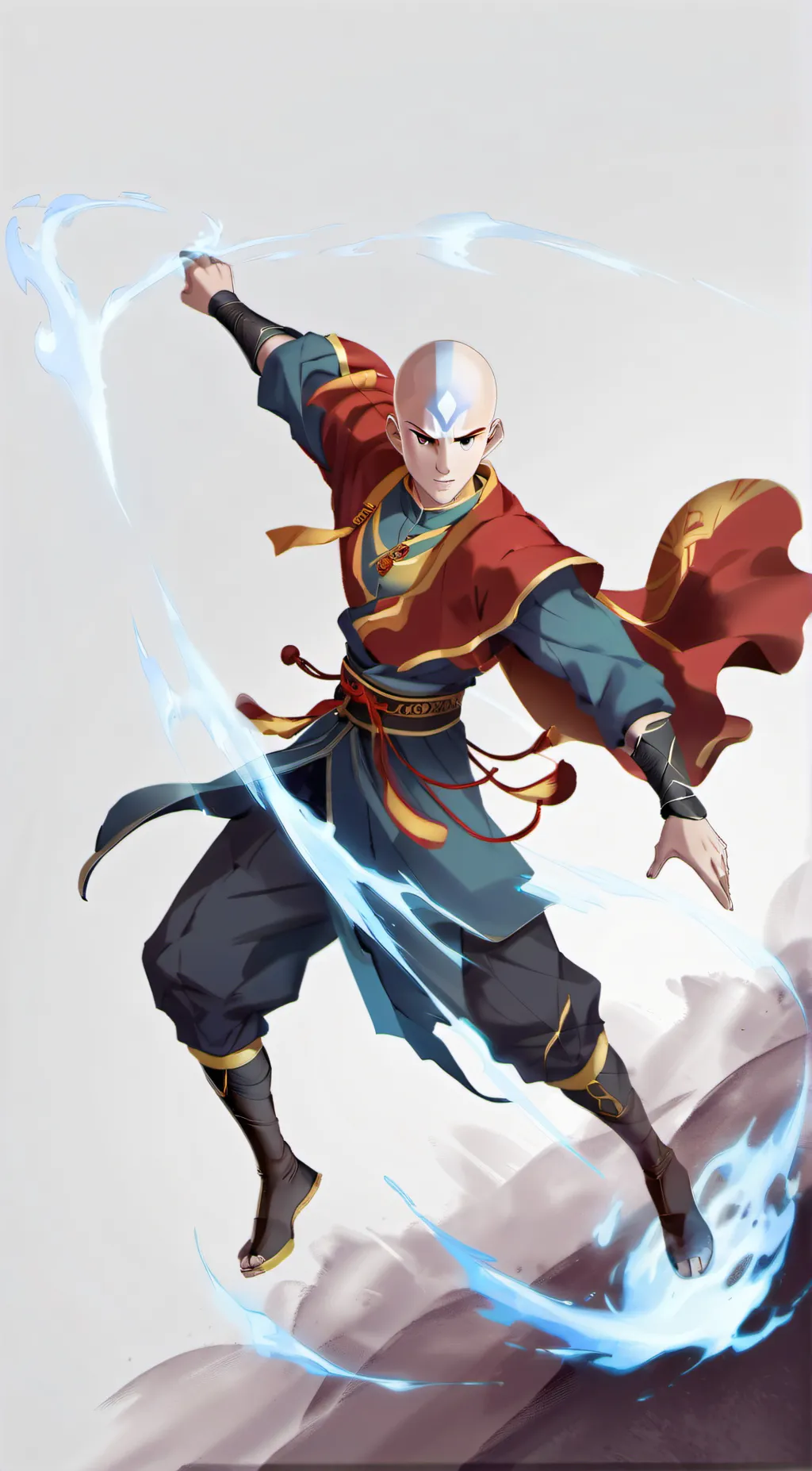 ai character: Avatar Aang background
