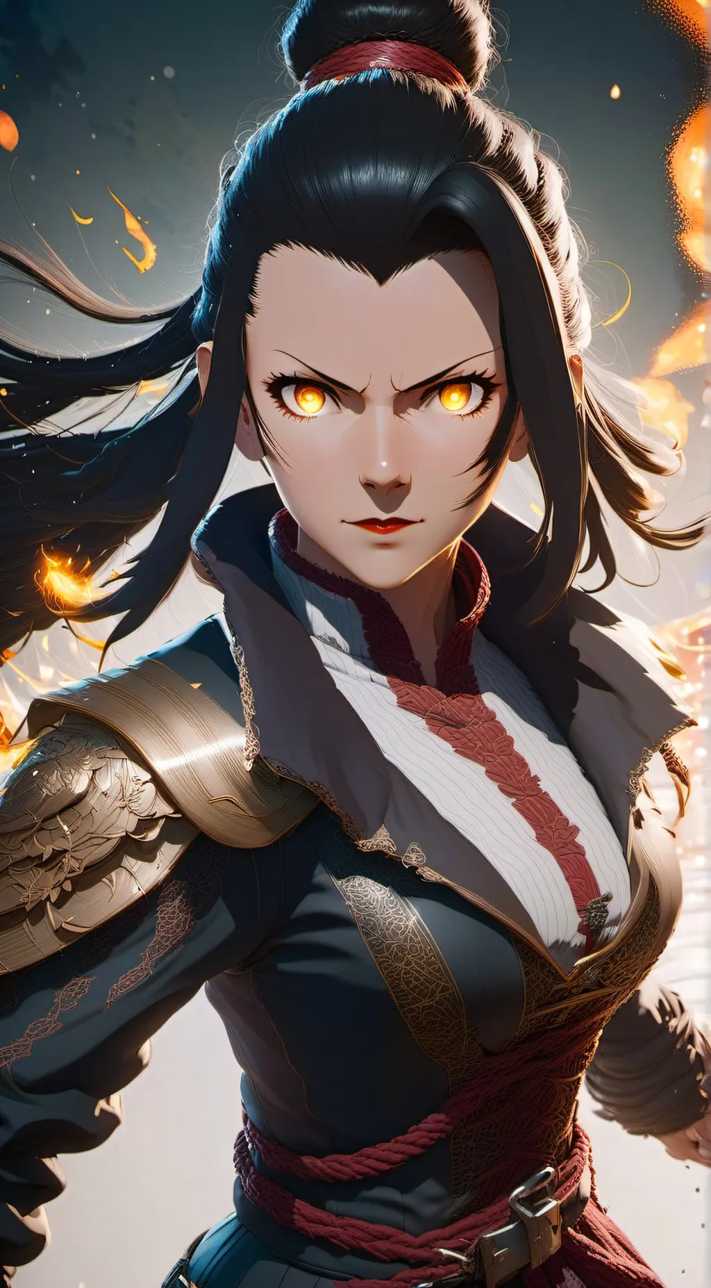ai character: Azula  background