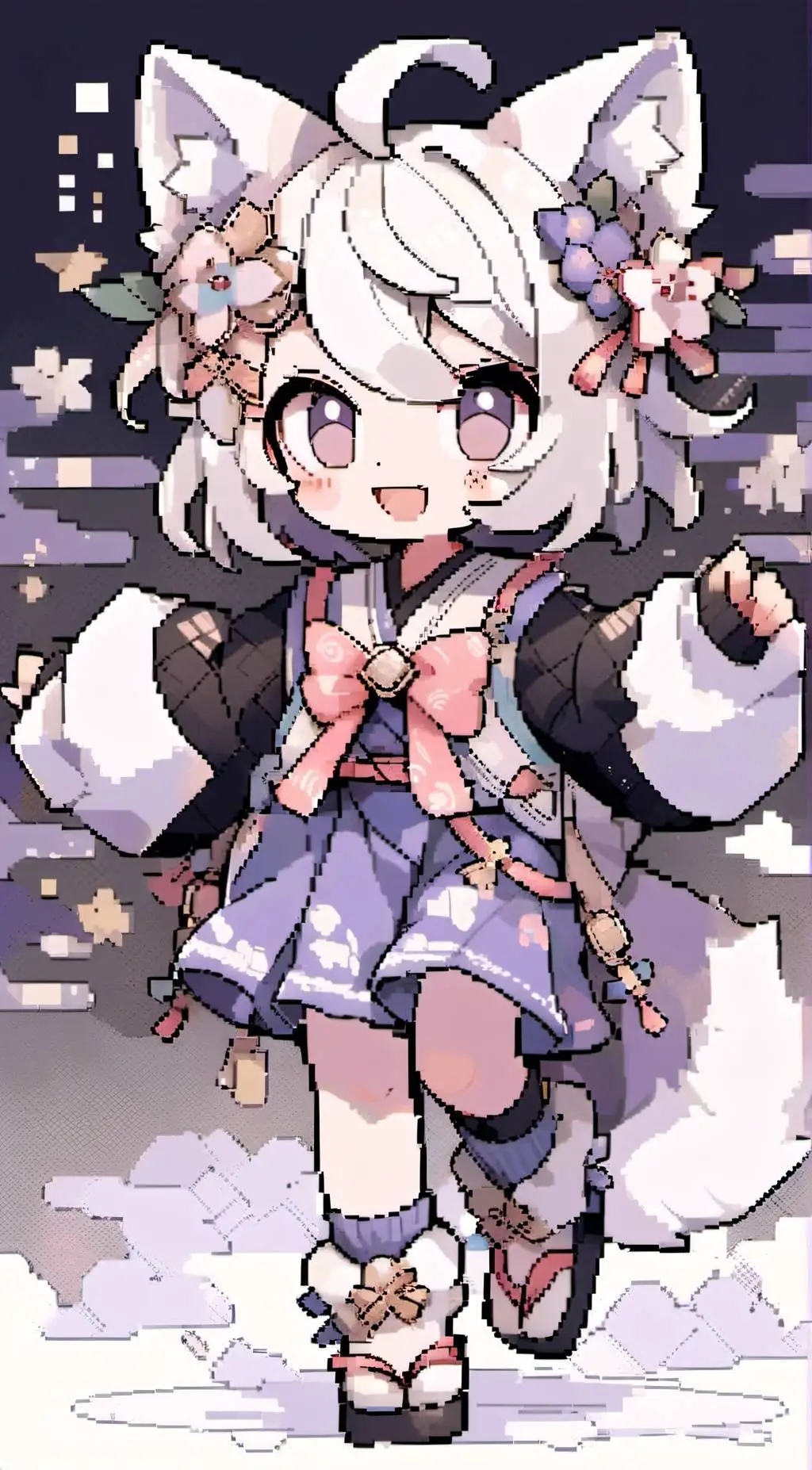 ai character: Neko noob background