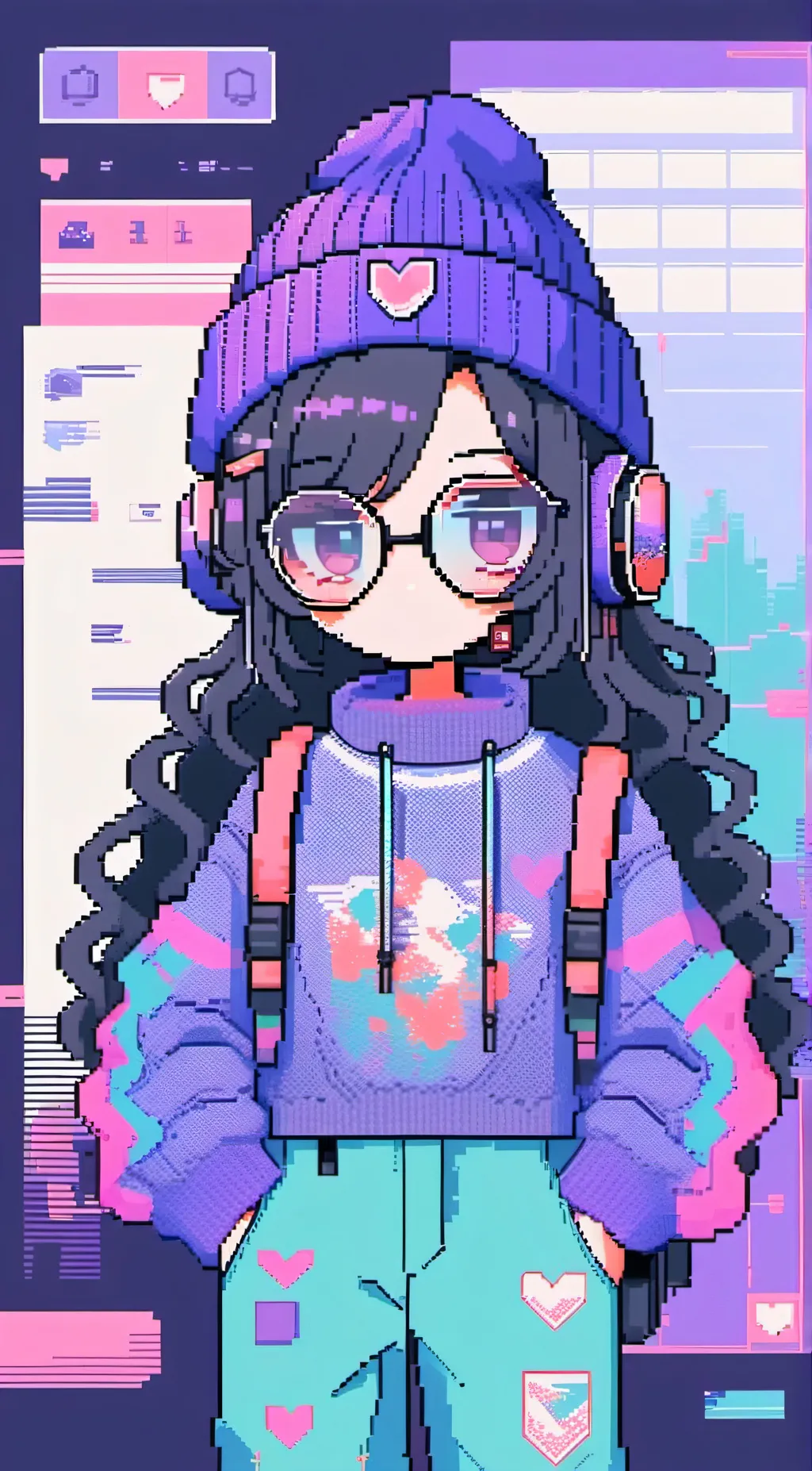 ai character: V1olet_R0$e background
