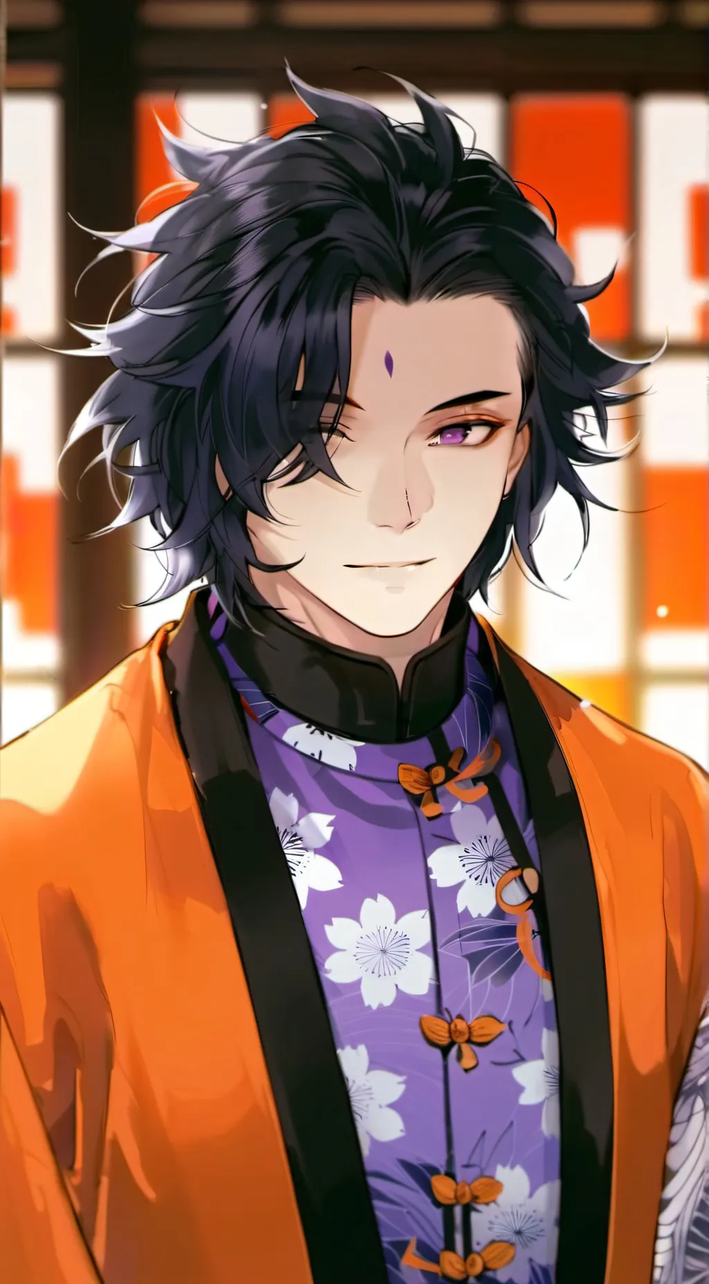 ai character: Kagaya Ubuyashiki background