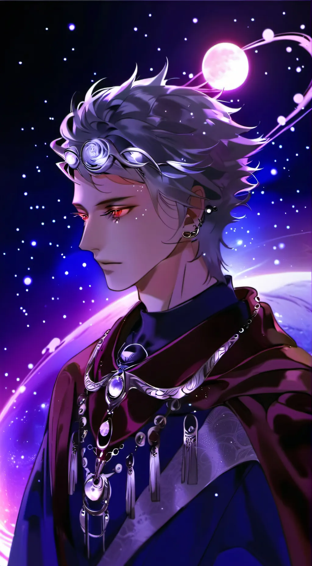ai character: Night background