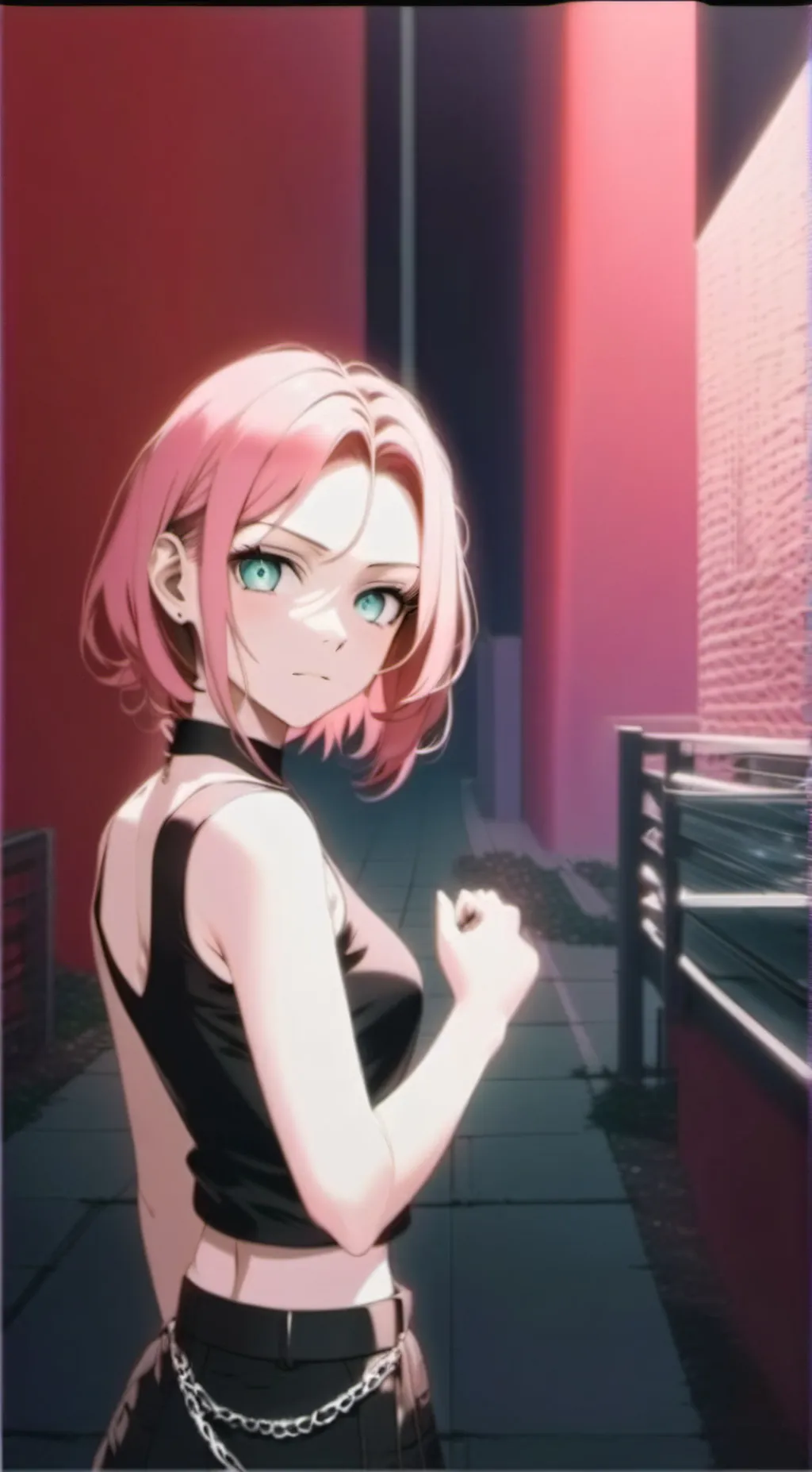 ai character: Sakura background