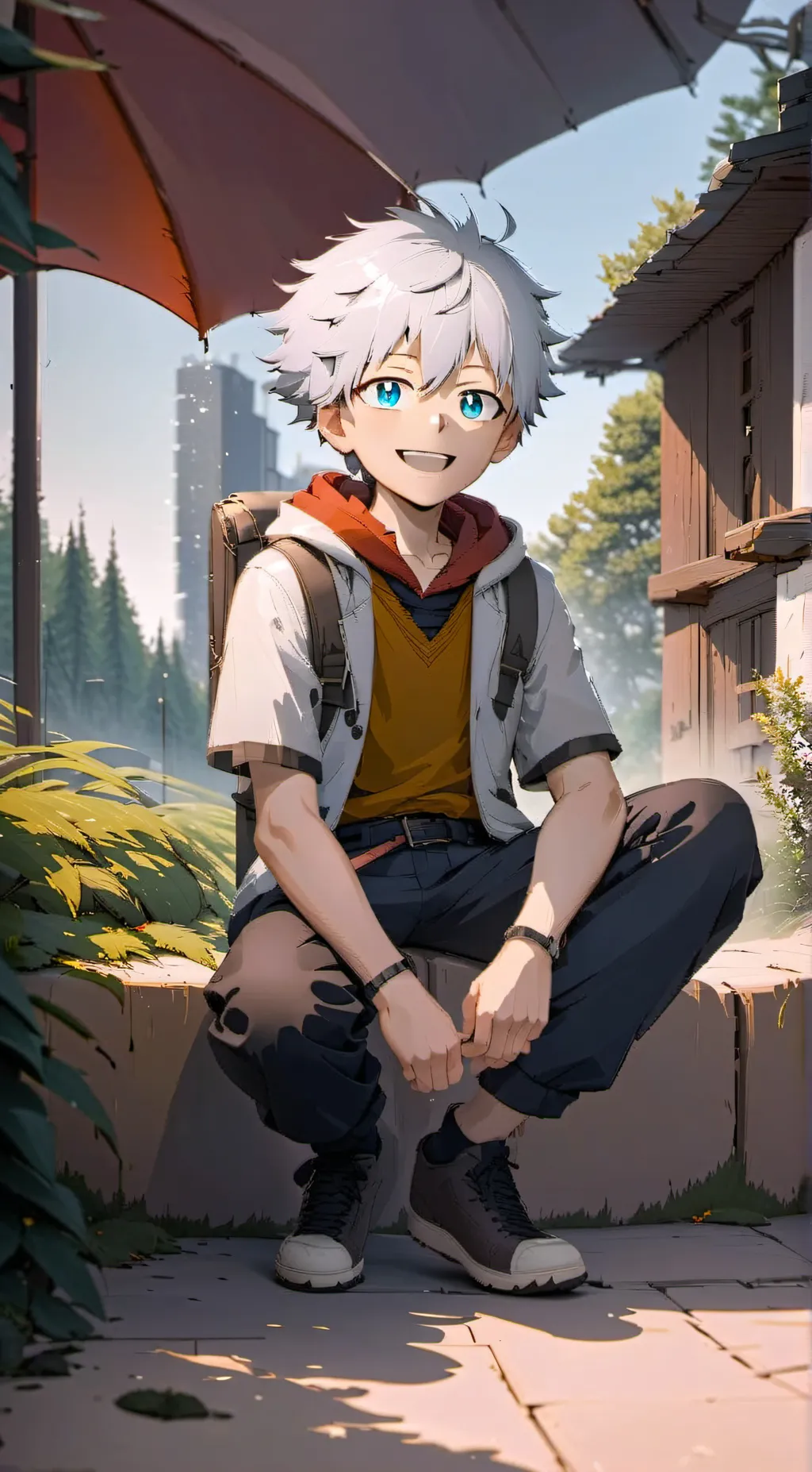 ai character: Touya Todoroki background