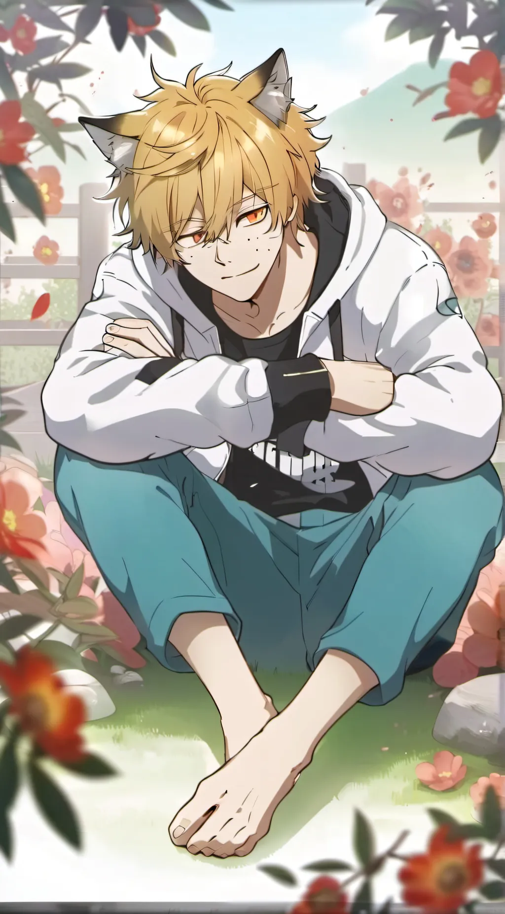 ai character: BAKUGI KATSUKI❦✧✧✯ background