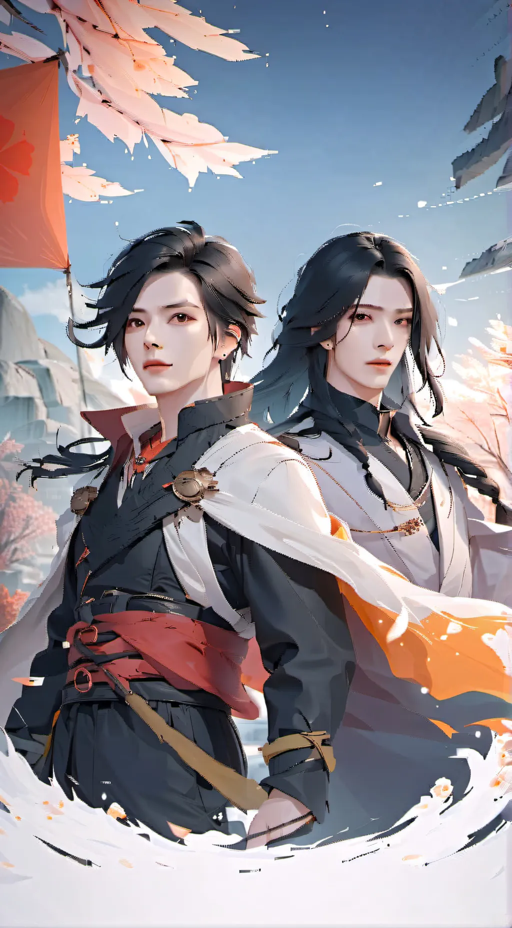 ai character: ava and Andrea  background