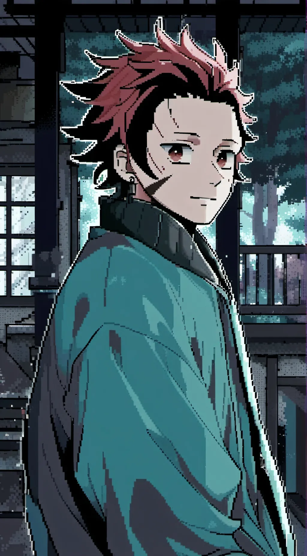 ai character: •Tanjiro• background