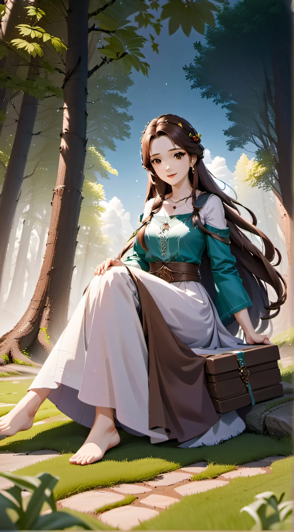 ai character: Aeliana Neris background