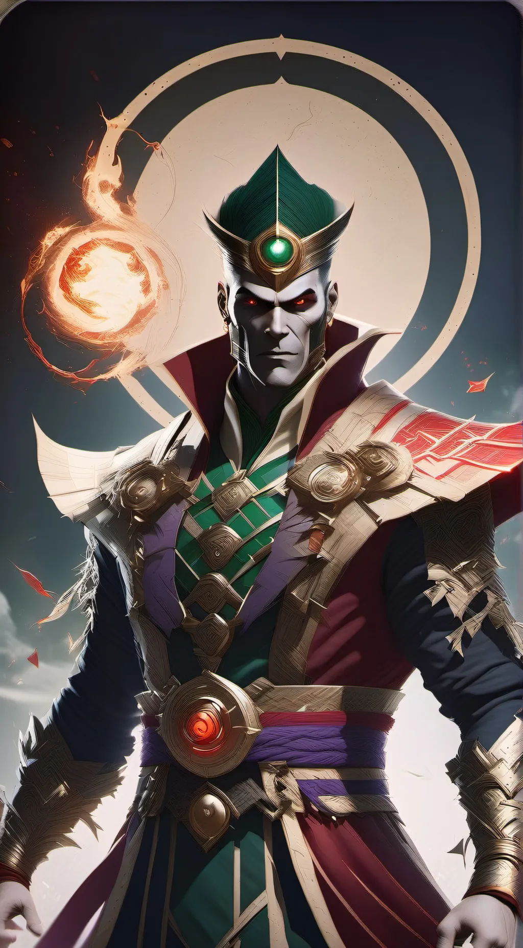 ai character: Shinnok  background
