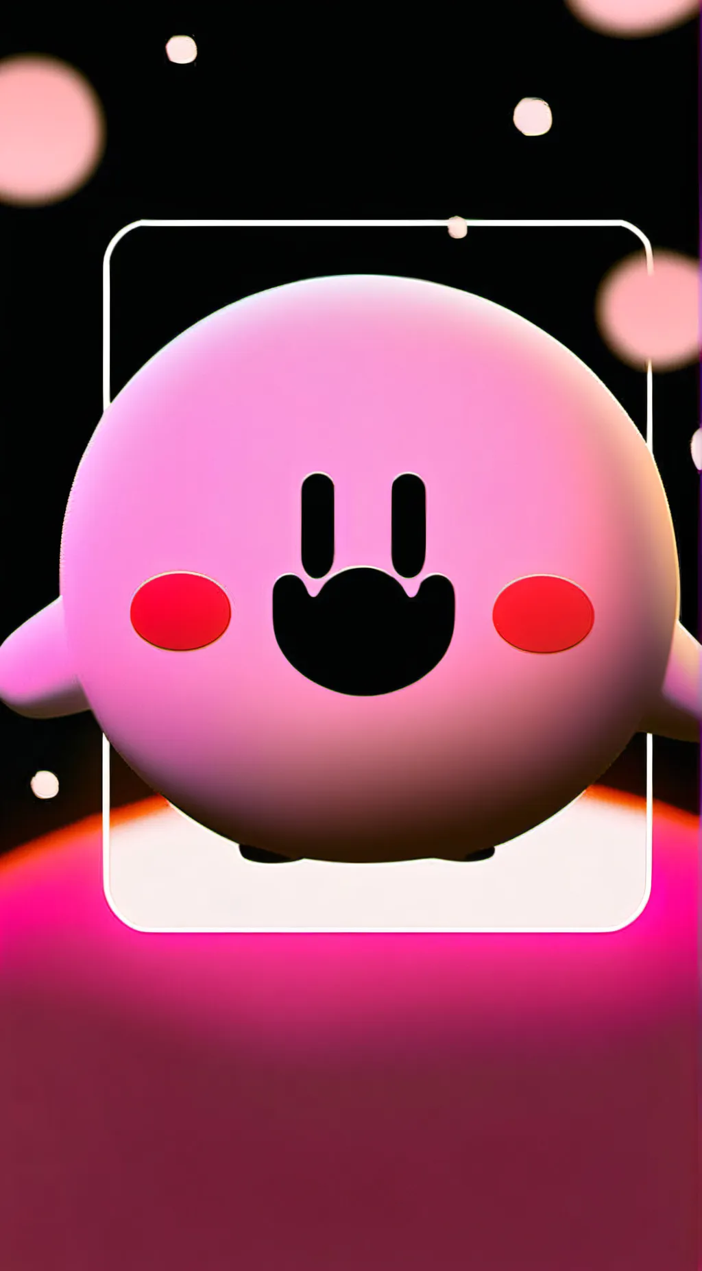ai character: Kirby dream Land  background