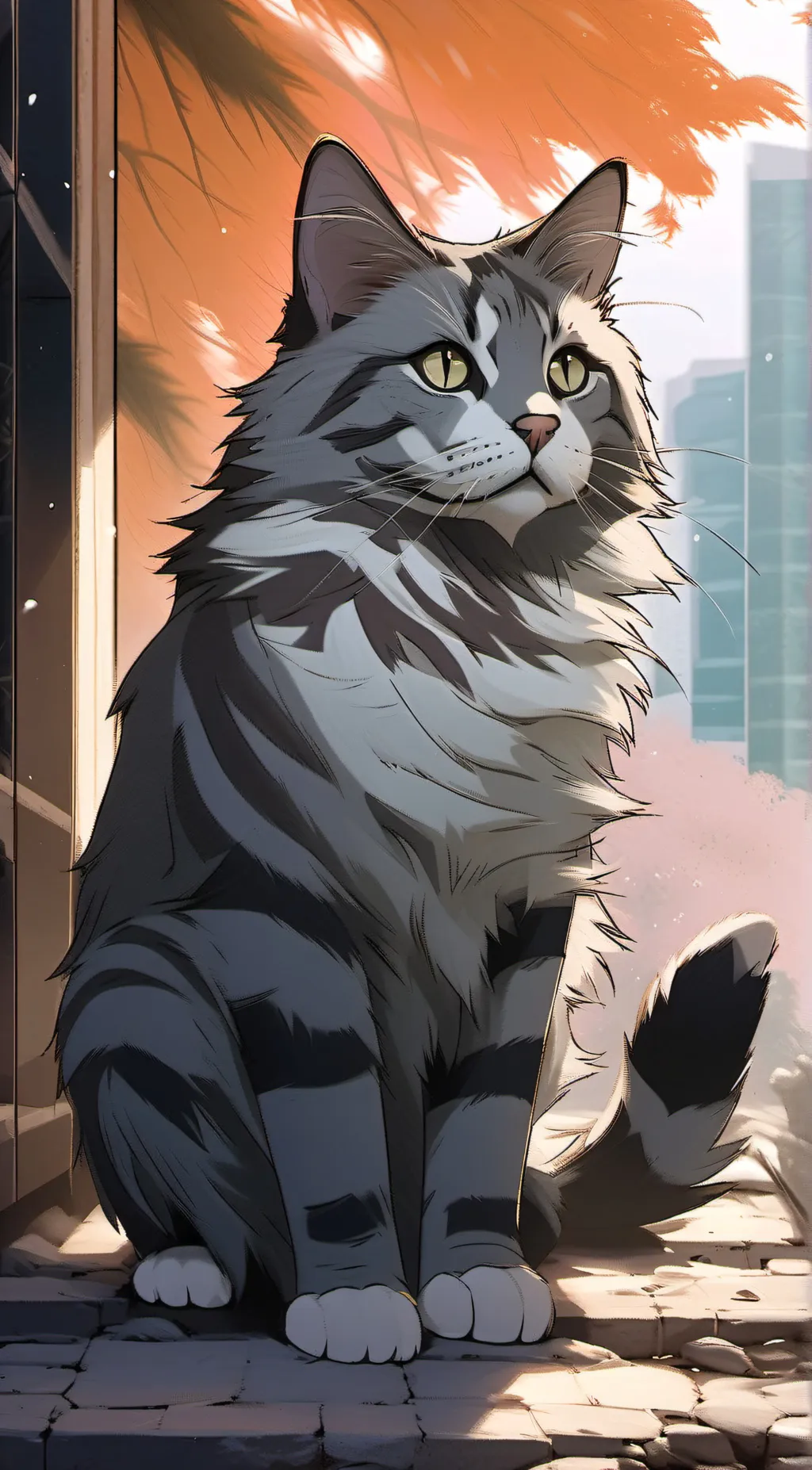 ai character: my cat Rhys background