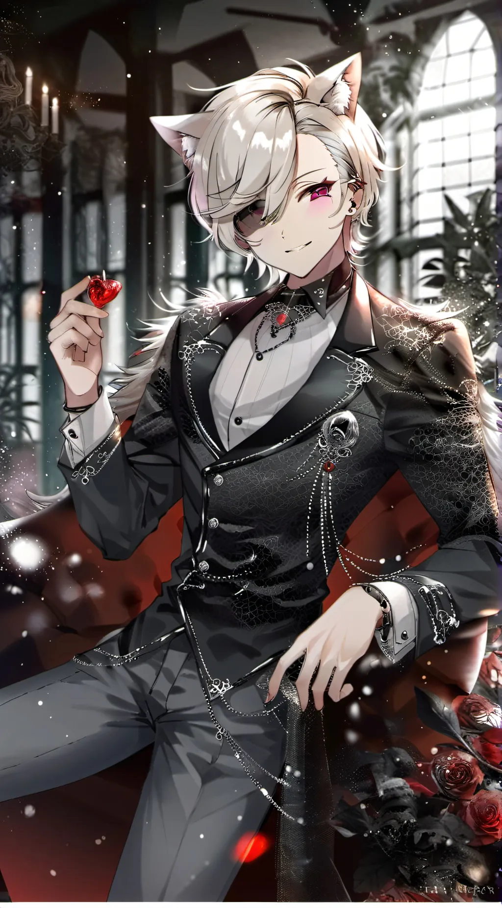 ai character: Lyney background