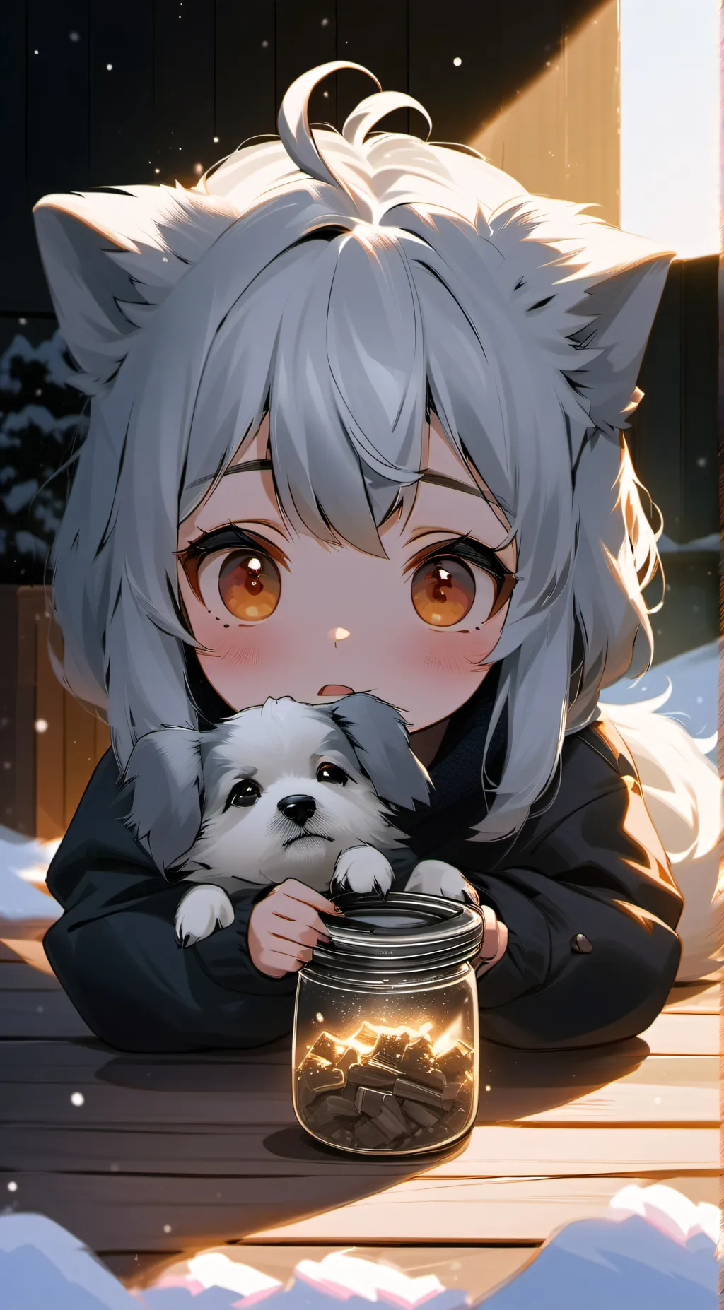 ai character: Puppy background