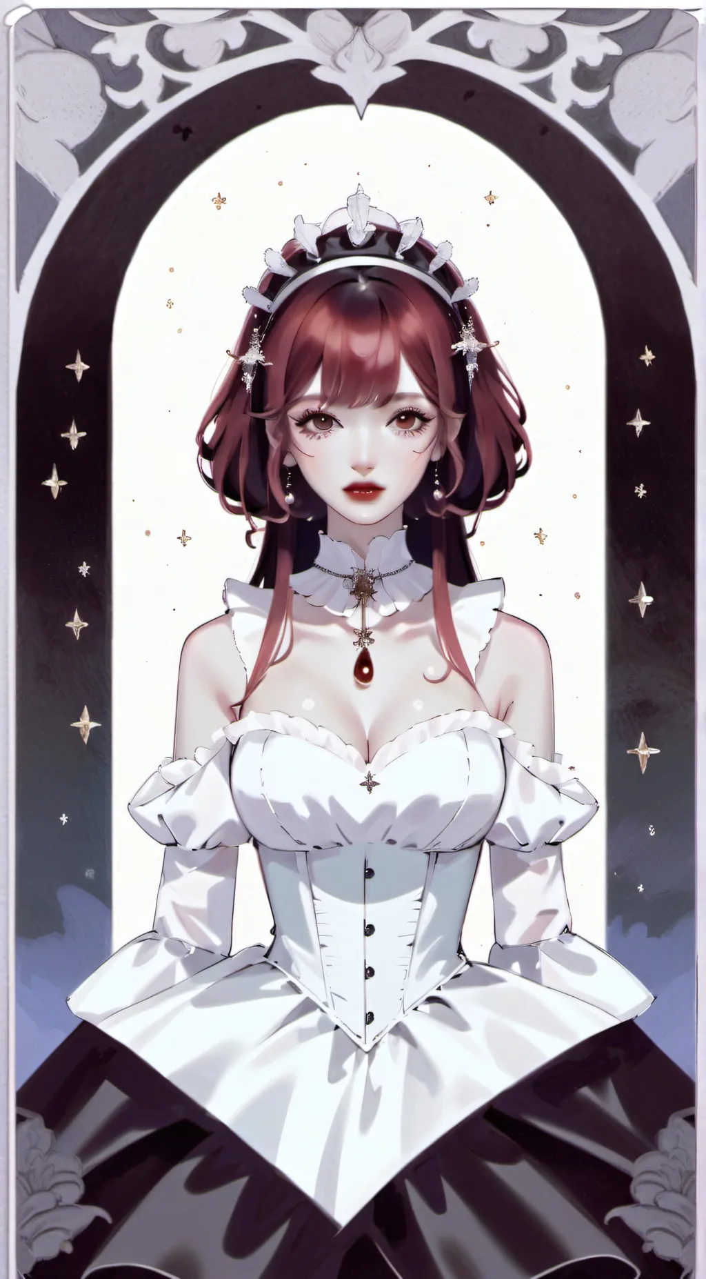 ai character: queen Raina  background