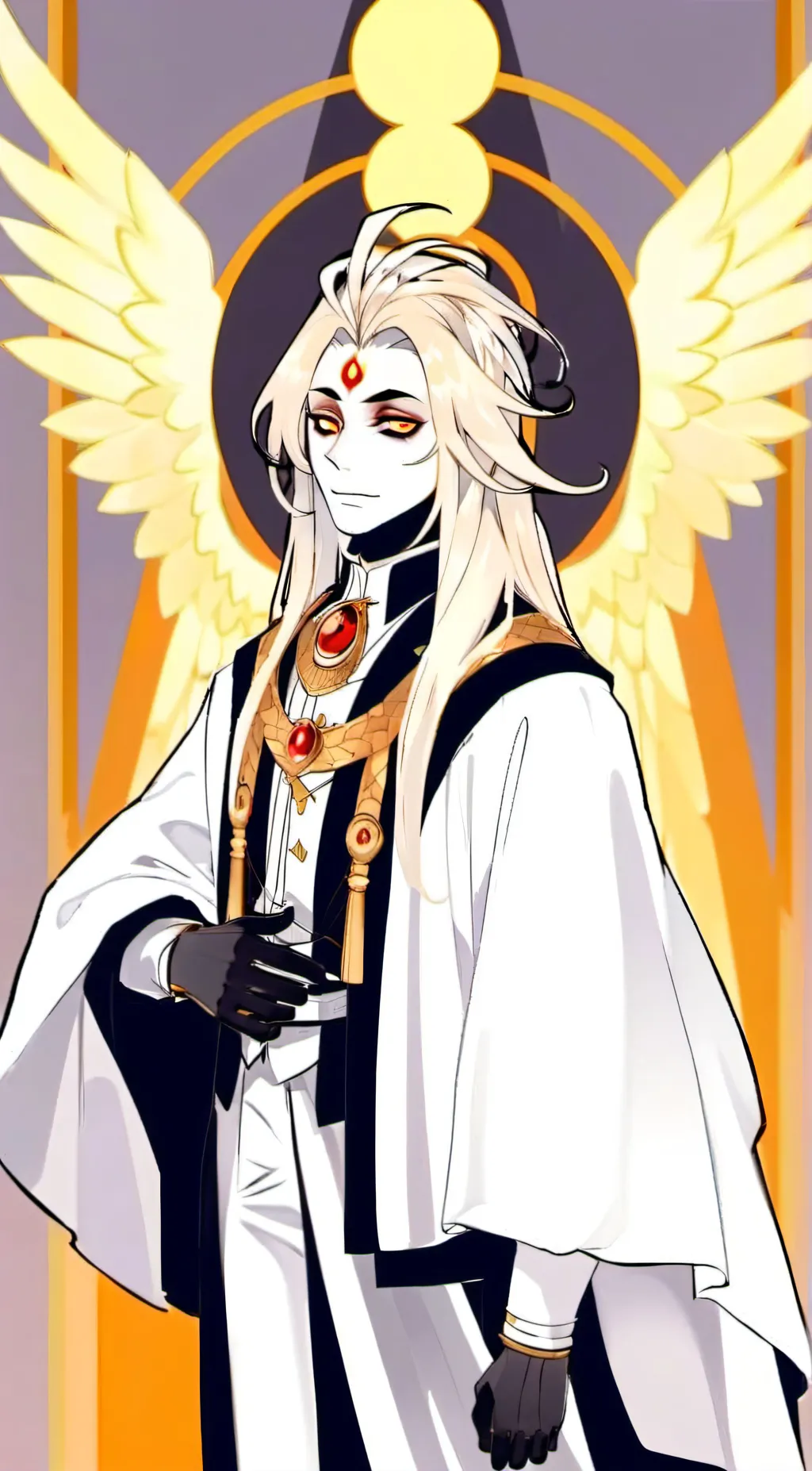 ai character: Metatron  background