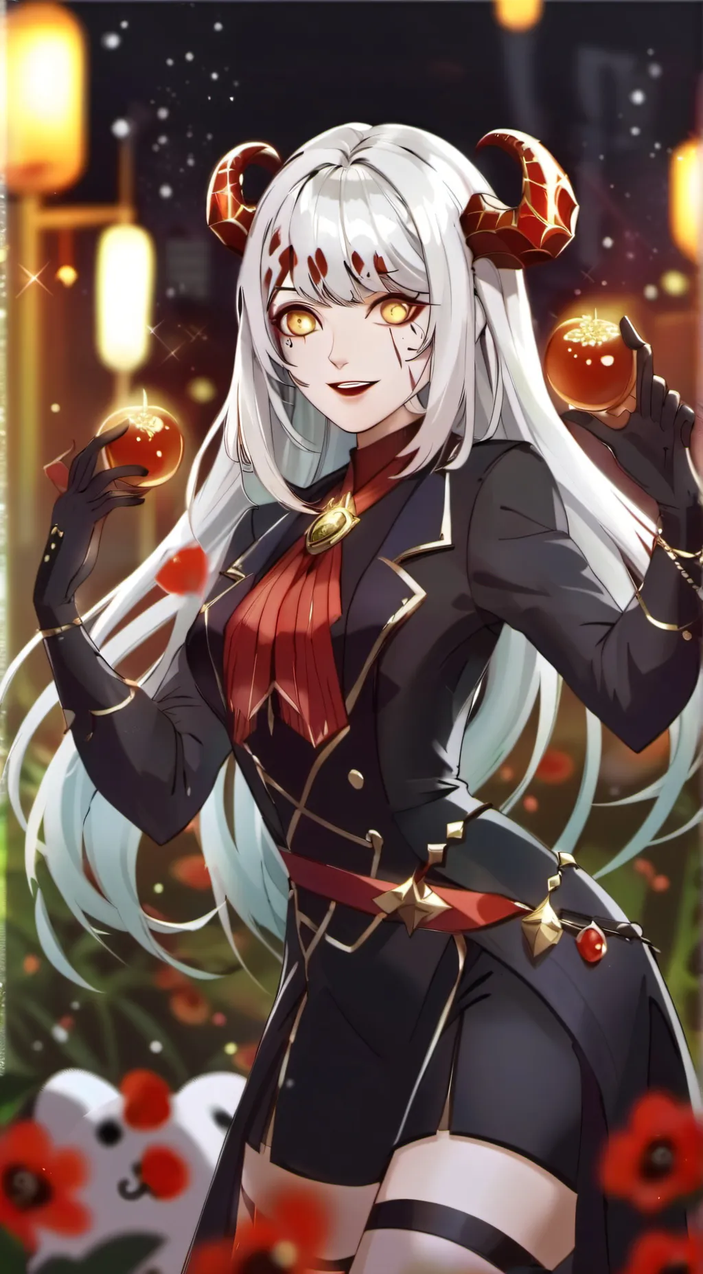 ai character: silky background