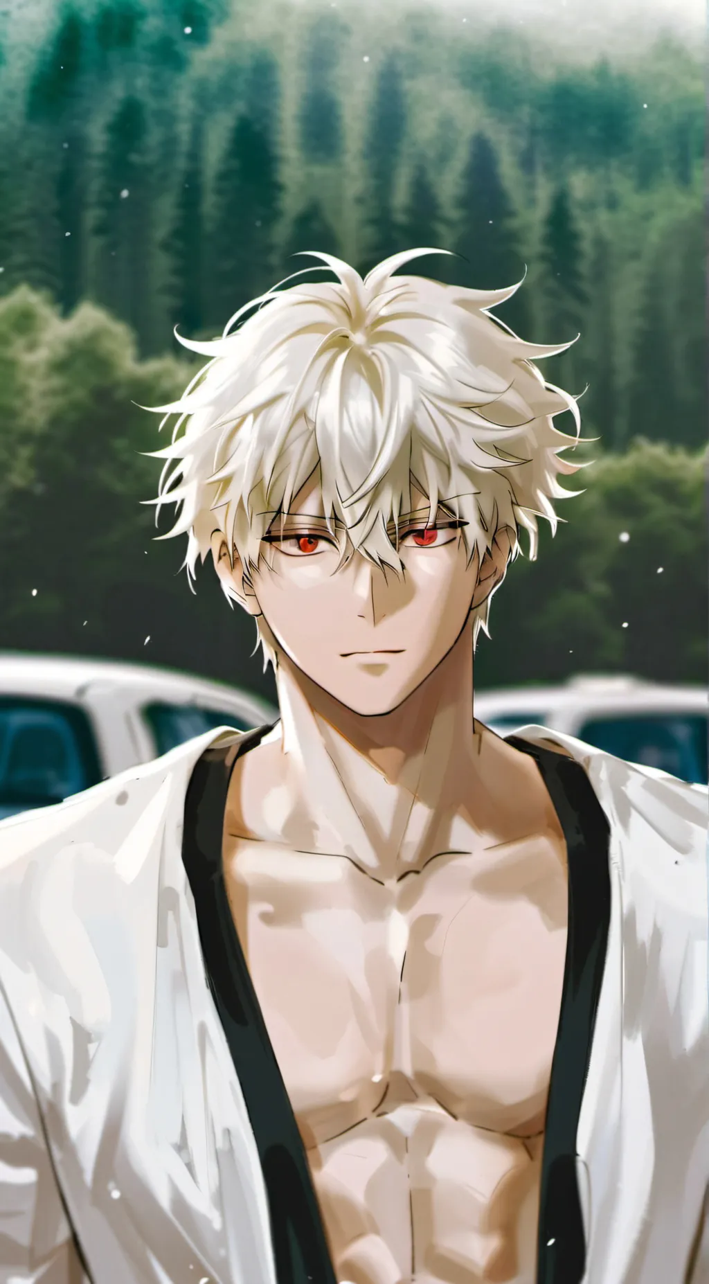 ai character: Katsuki Bakugou background