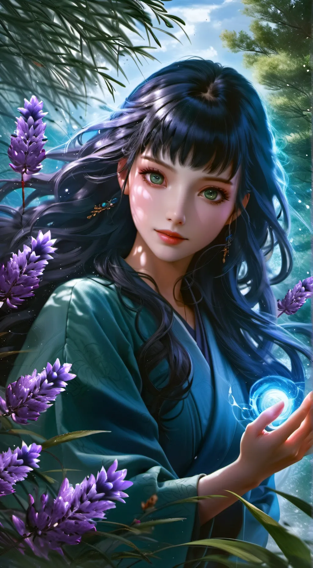 ai character: Hinata Hyuga  background