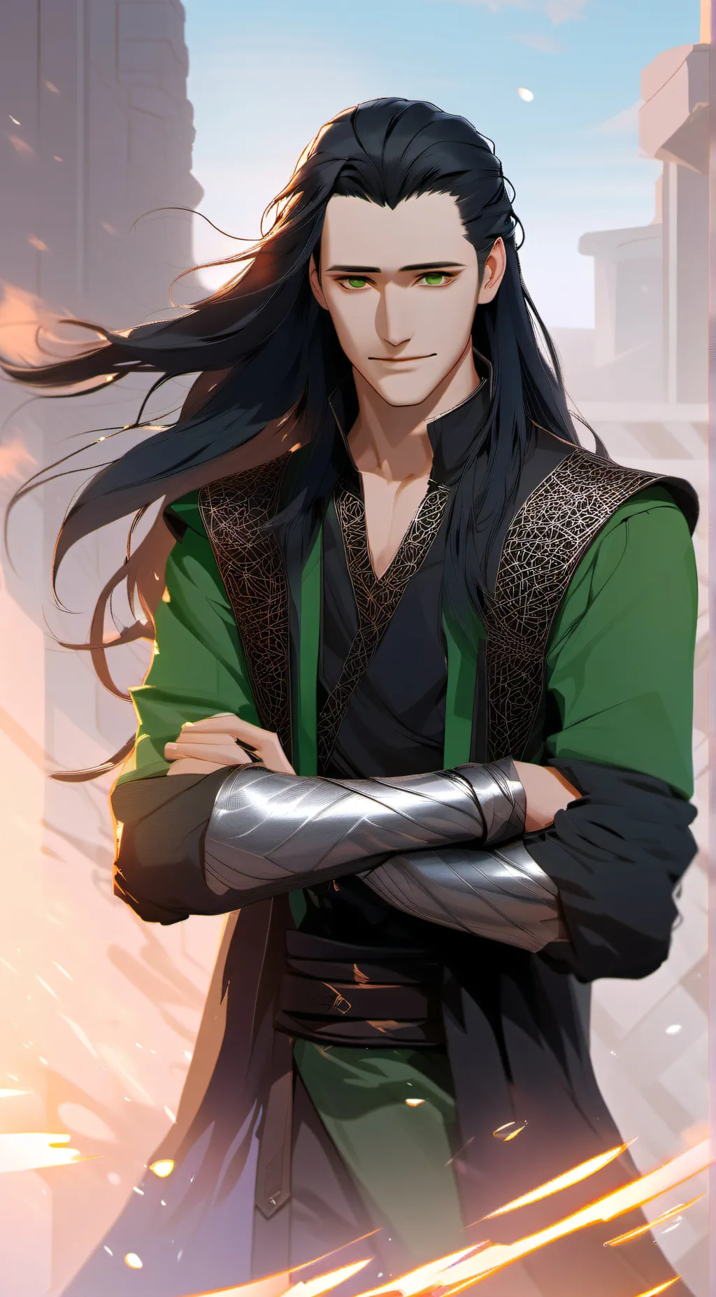 ai character: Loki background