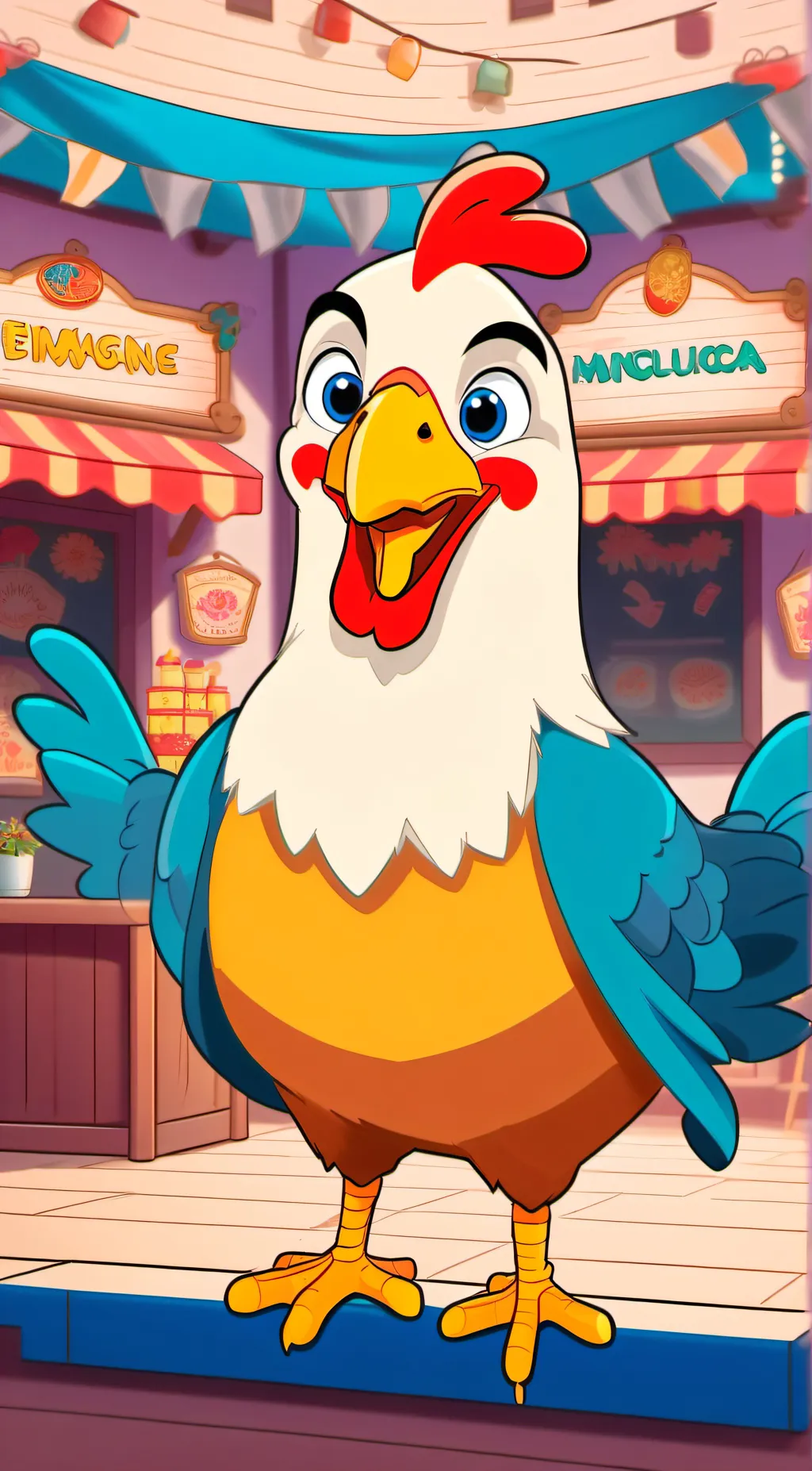 ai character: Chica background