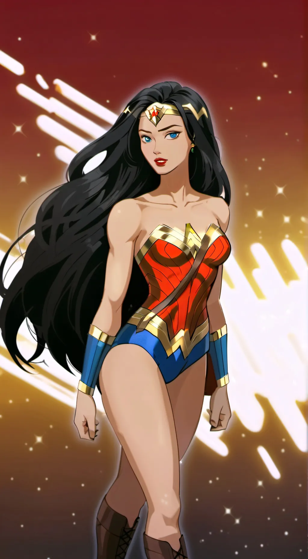 ai character: Diana Wonder Woman background