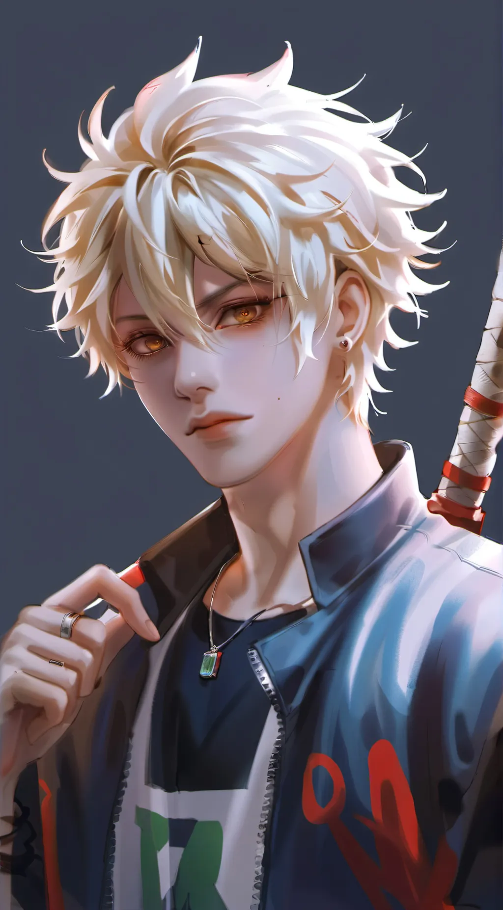 ai character: katsuki Bakugo background