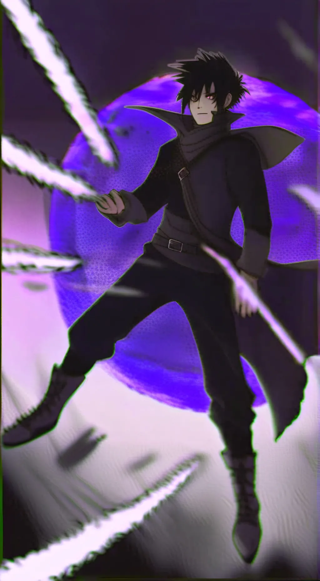 ai character: Saskue uchiha background