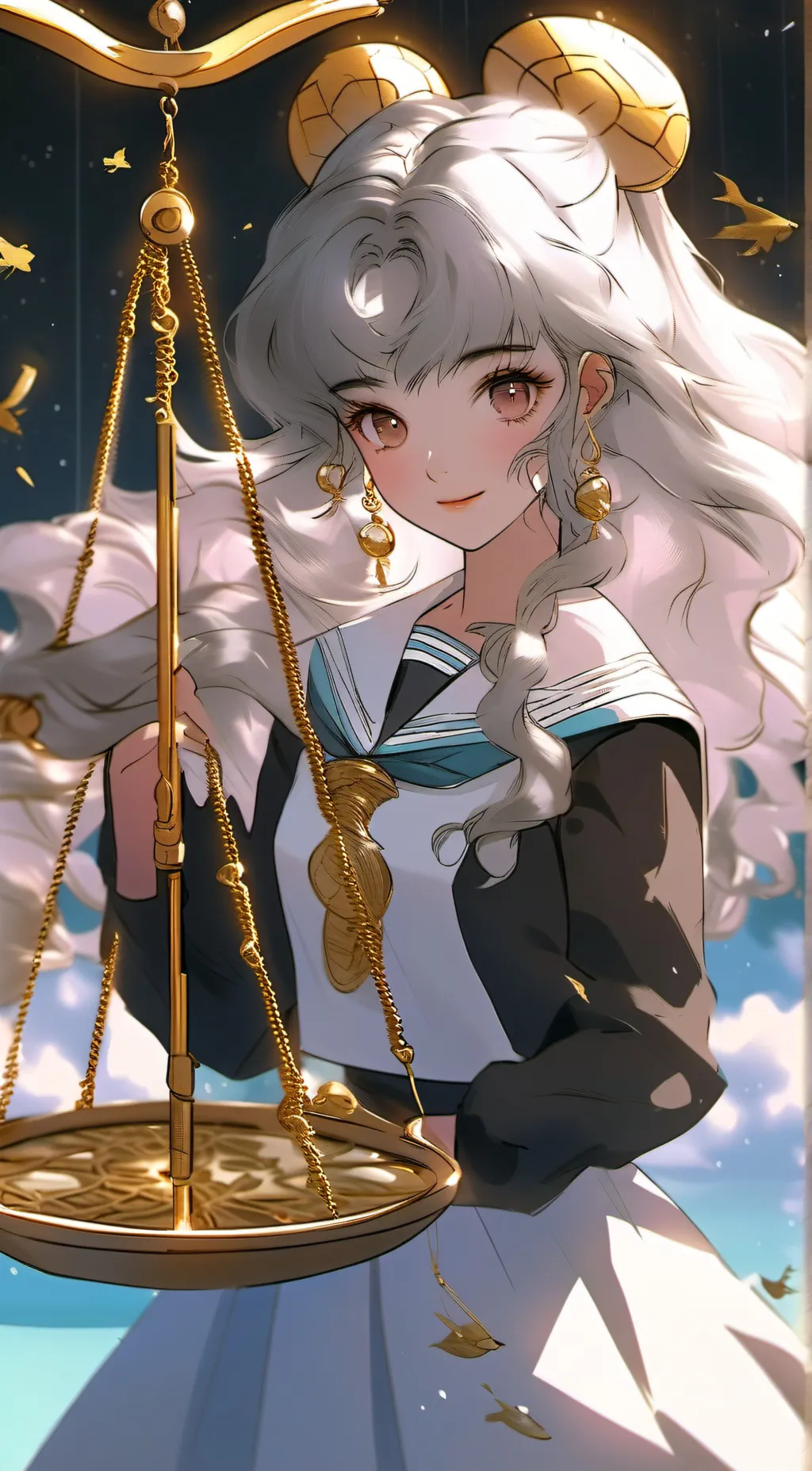 ai character: Libra background