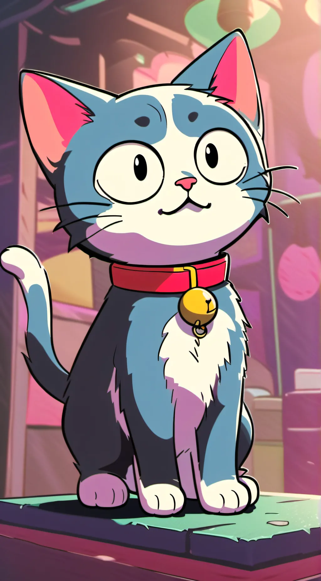 ai character: Doraemon  background