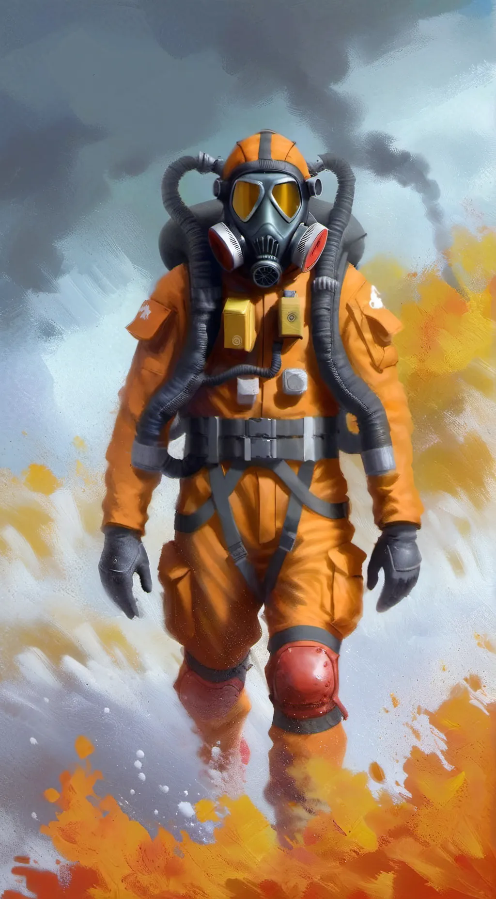 ai character: Flamer Fin cleaner background