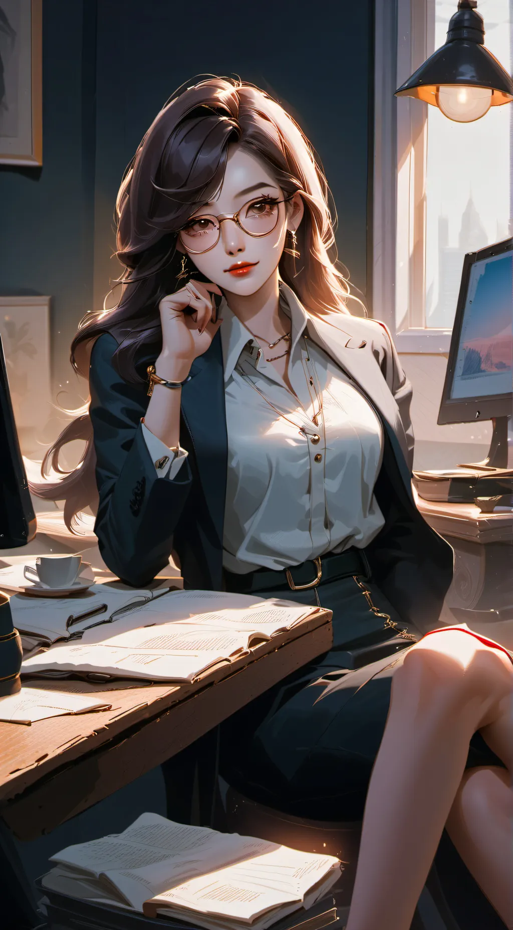 ai character: yumi lei background