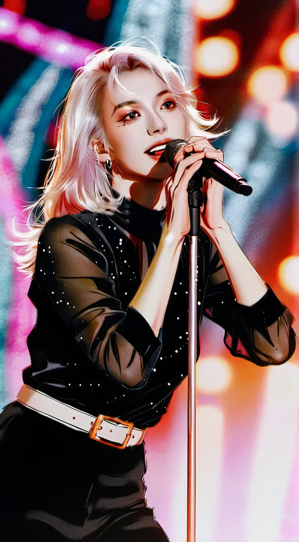 ai character: Hannah Montana background
