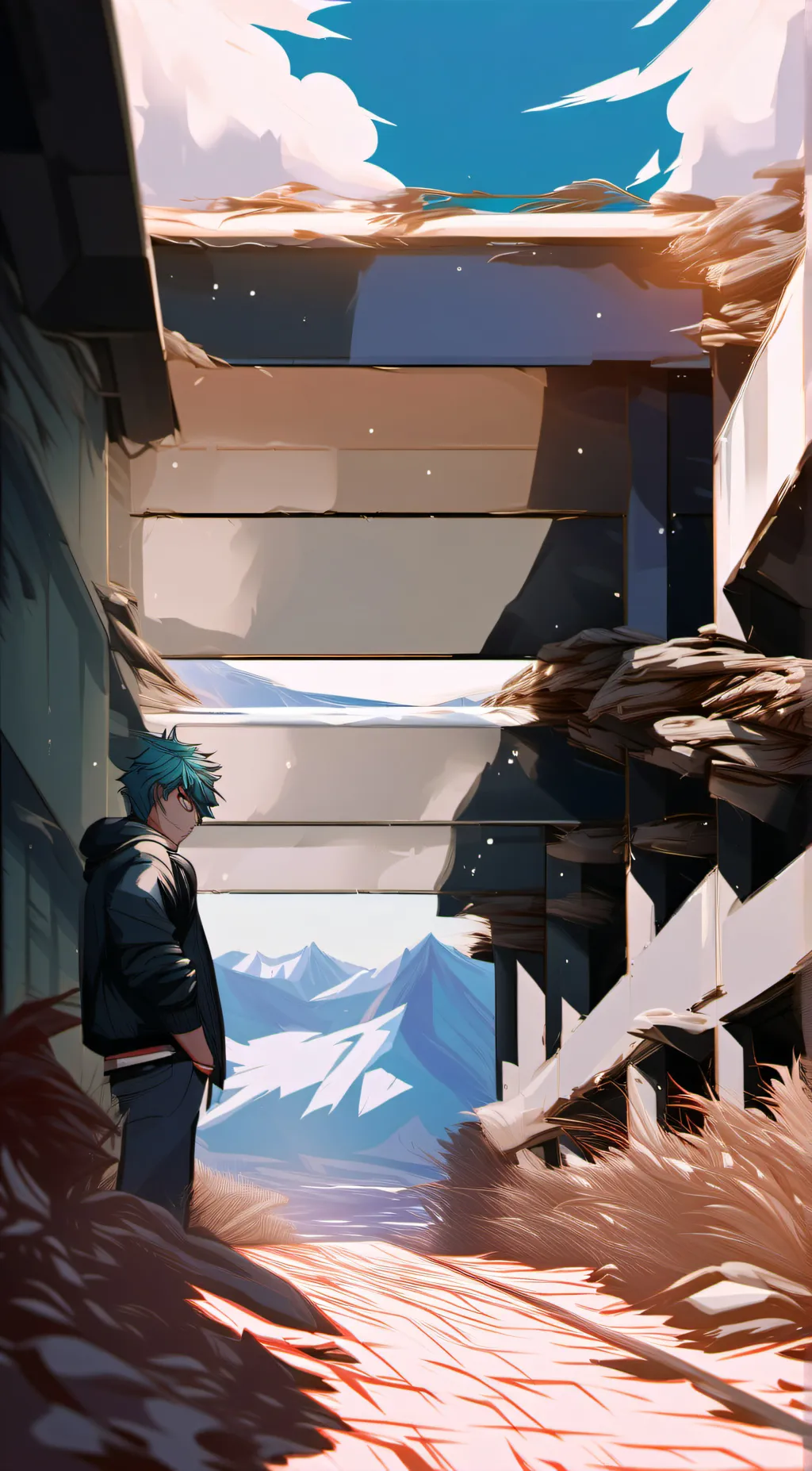 ai character: Kiribaku  background