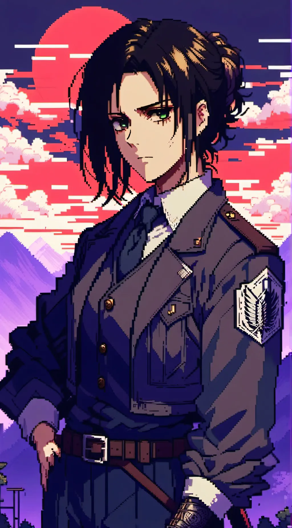 ai character: Female Eren background