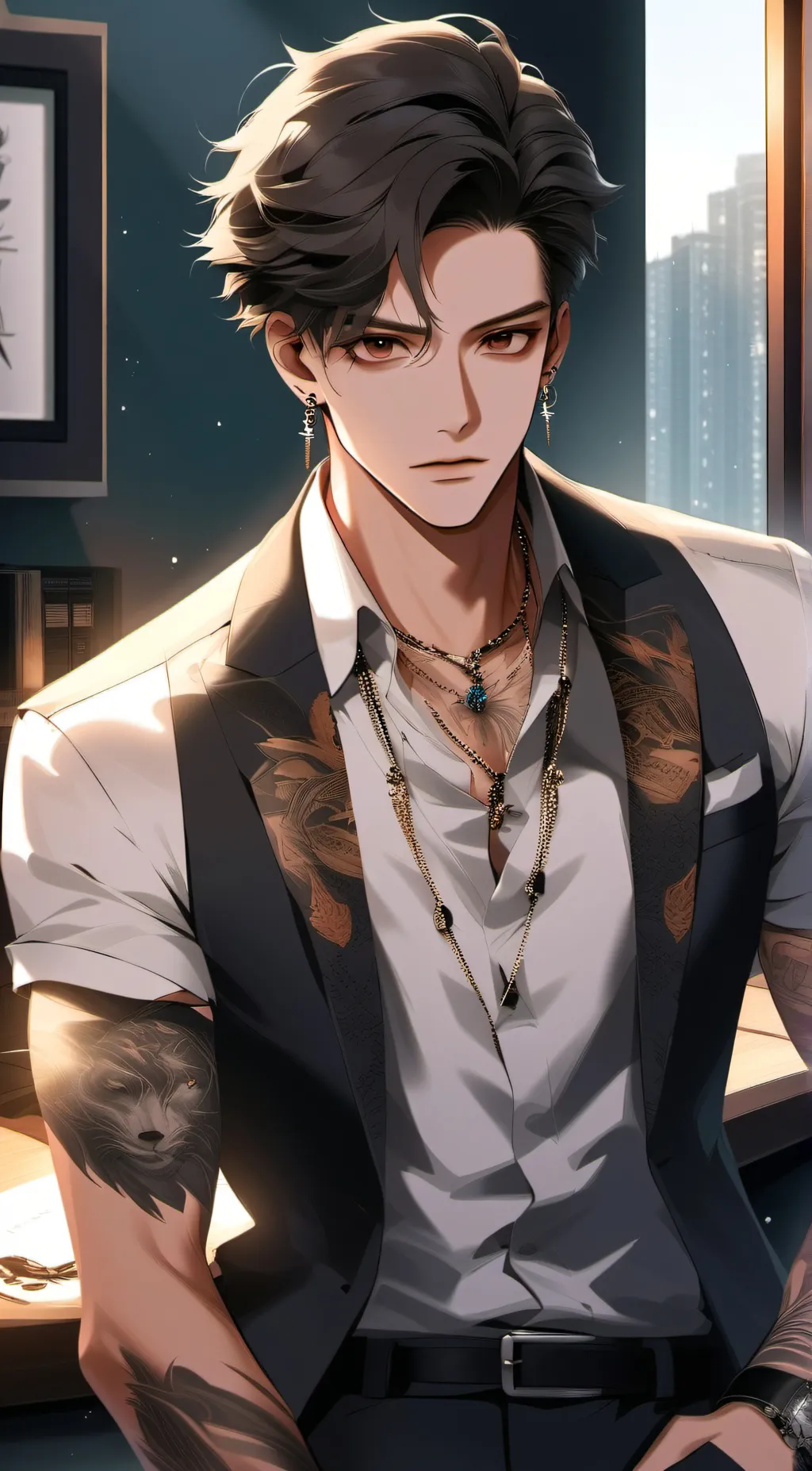 ai character: Your CEO Boss🔥 background