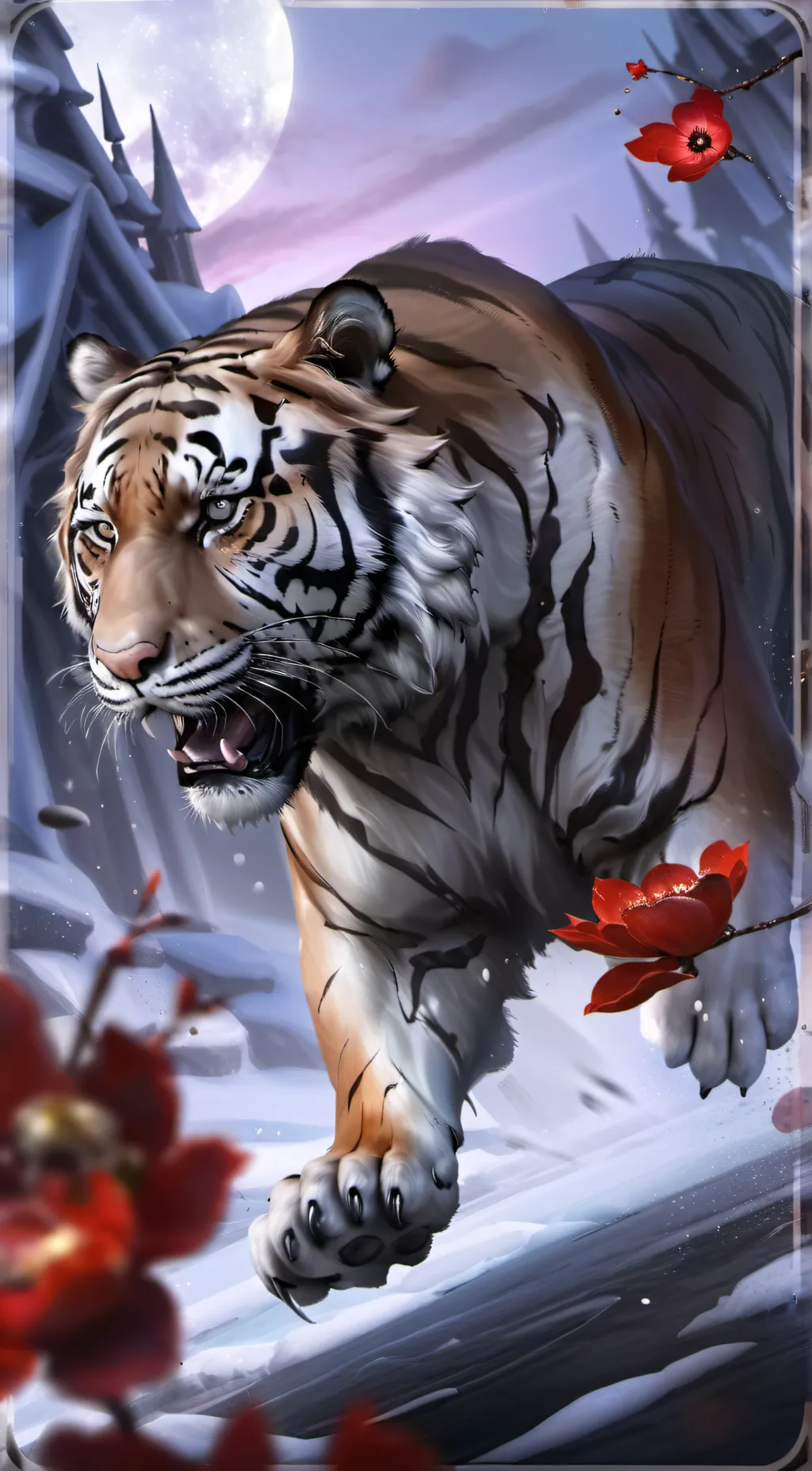 ai character: TIGER 🐅  background
