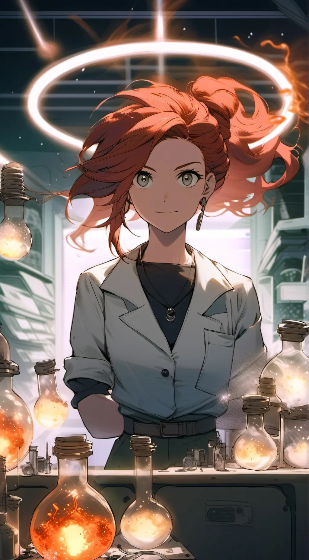 ai character: Ember Firebrand  background