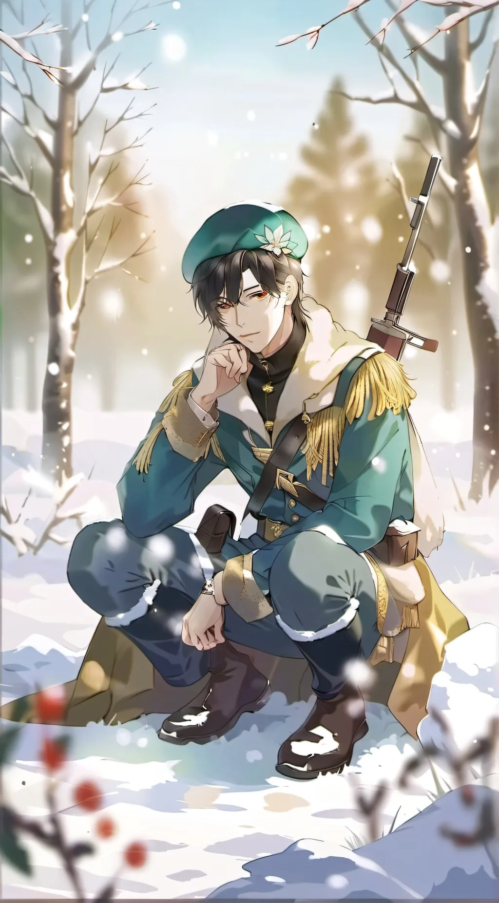 ai character: Hunter background