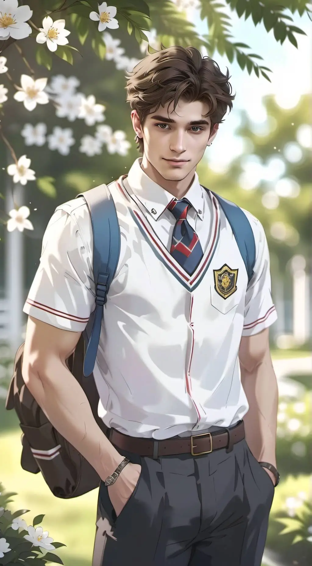 ai character: Your School Rival background