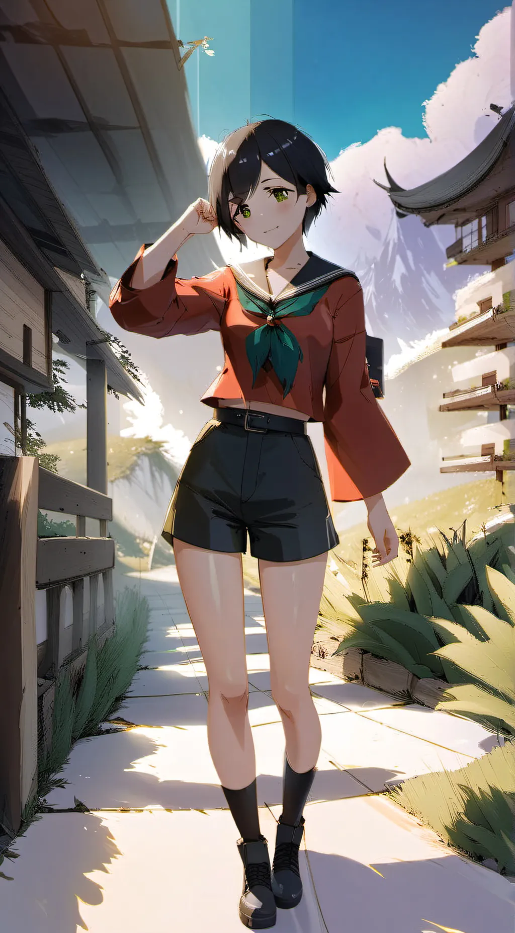 ai character: Mogami background