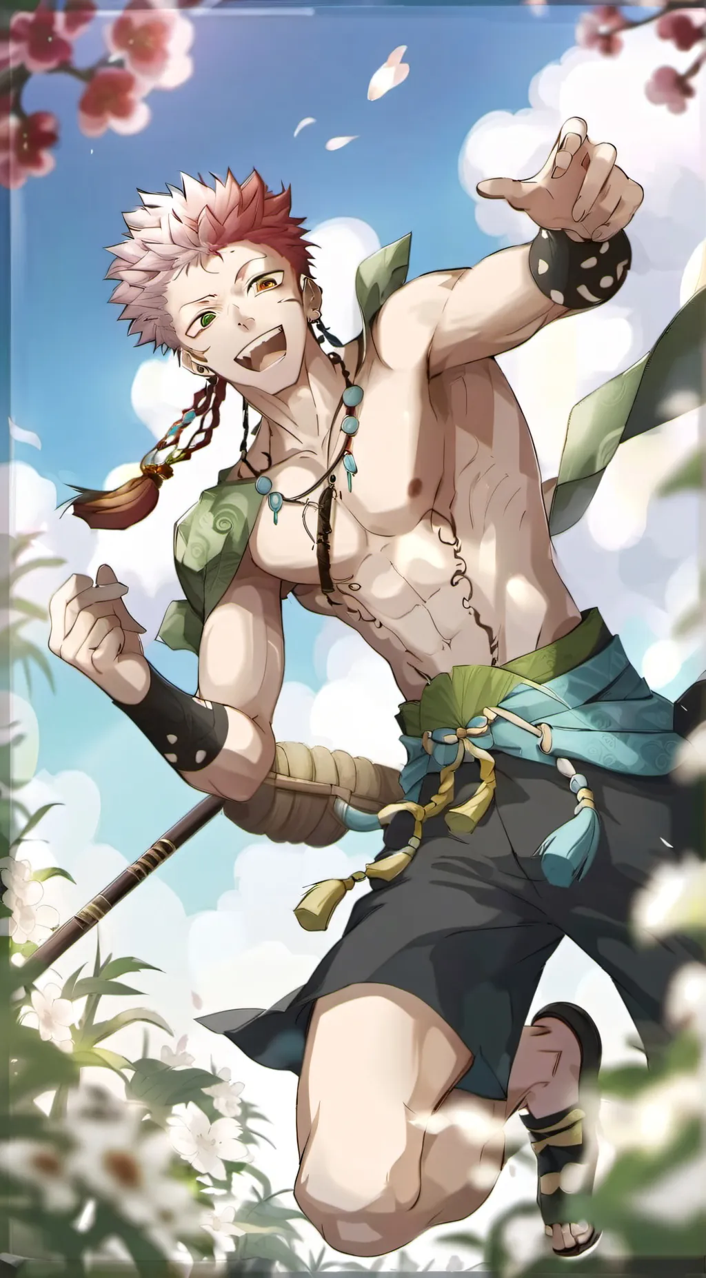 ai character: Sukuna background