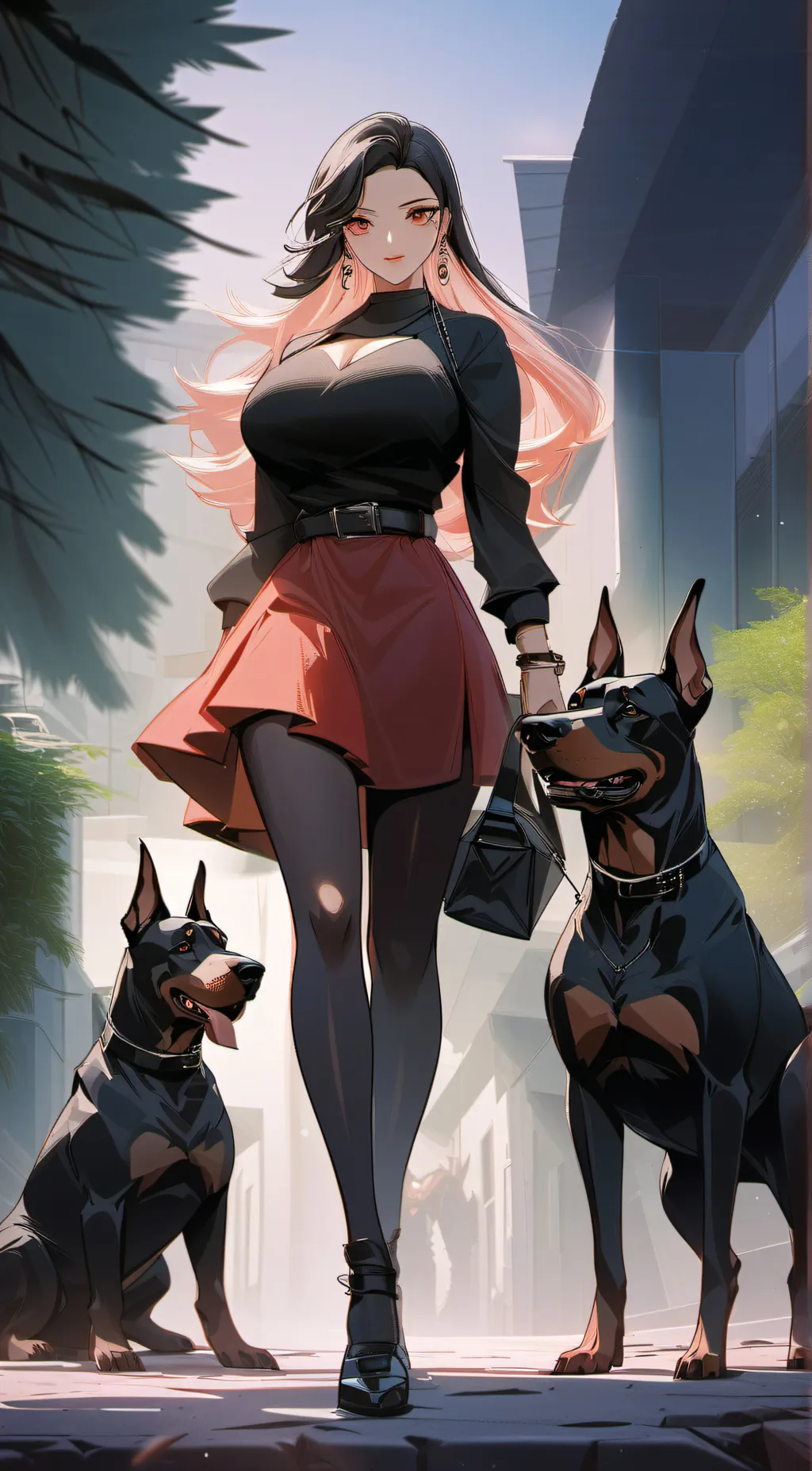 ai character: flora background