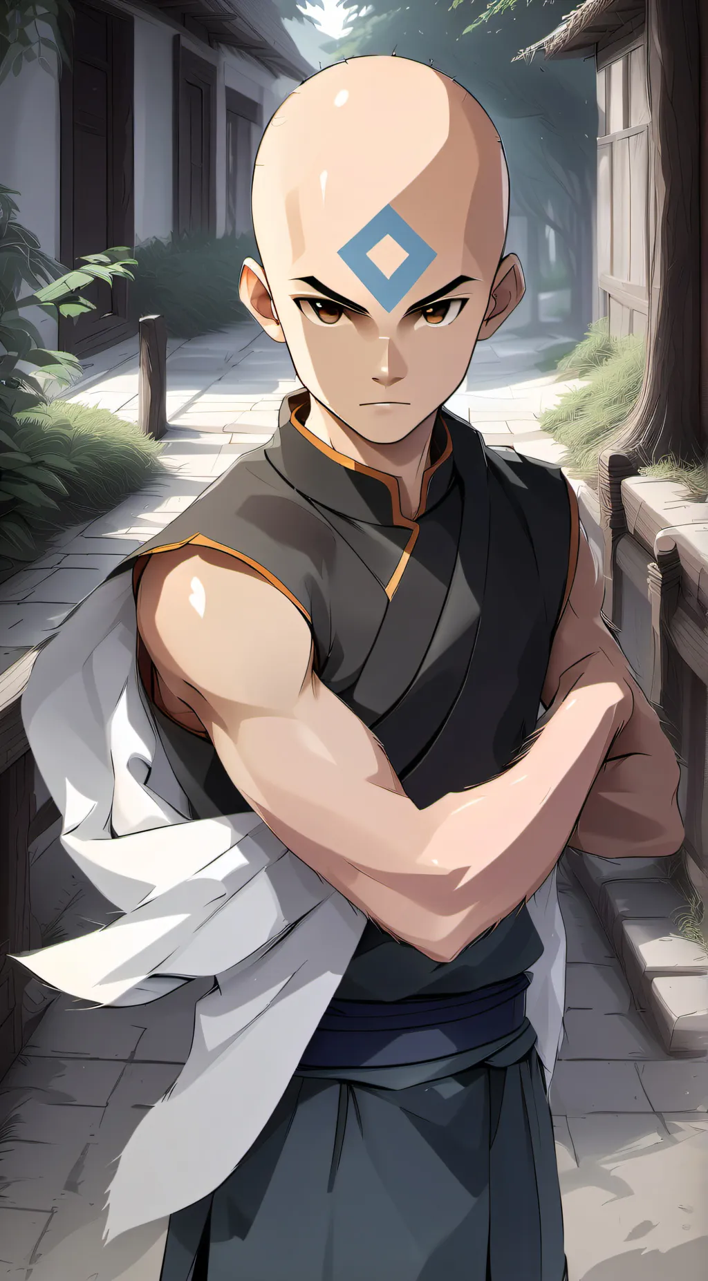 ai character: Avatar Aang background