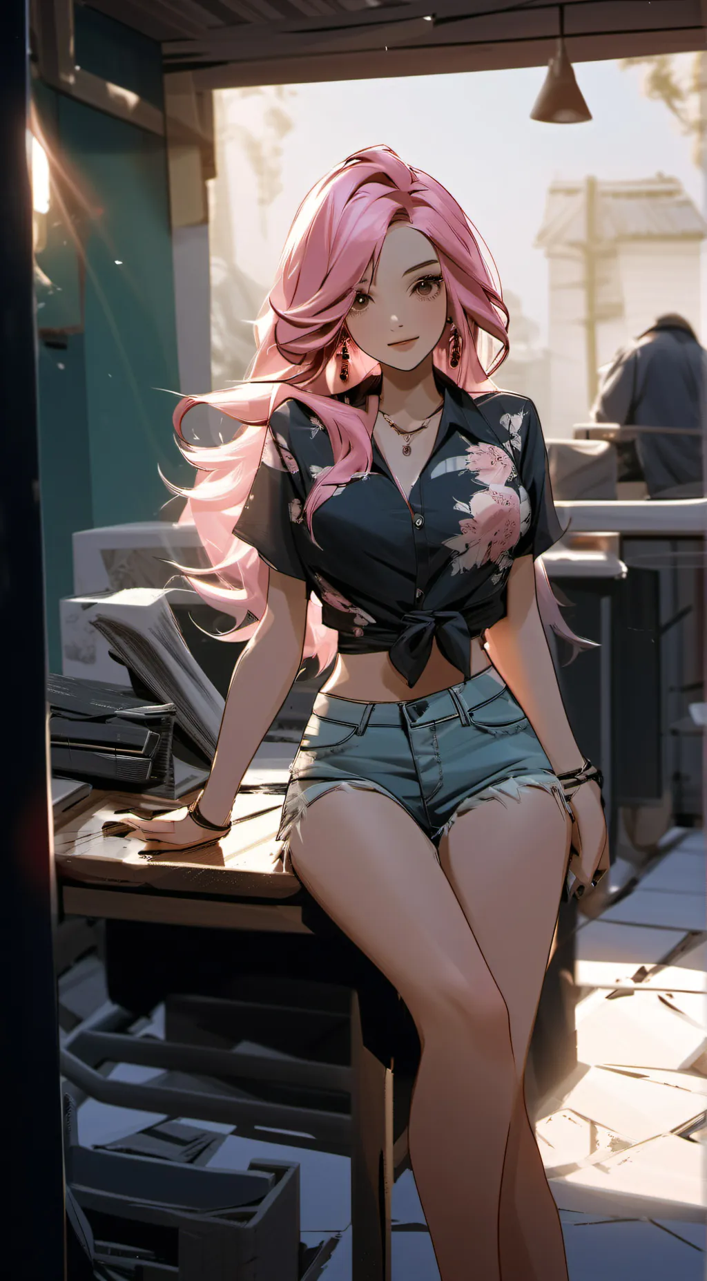 ai character: Abby  background