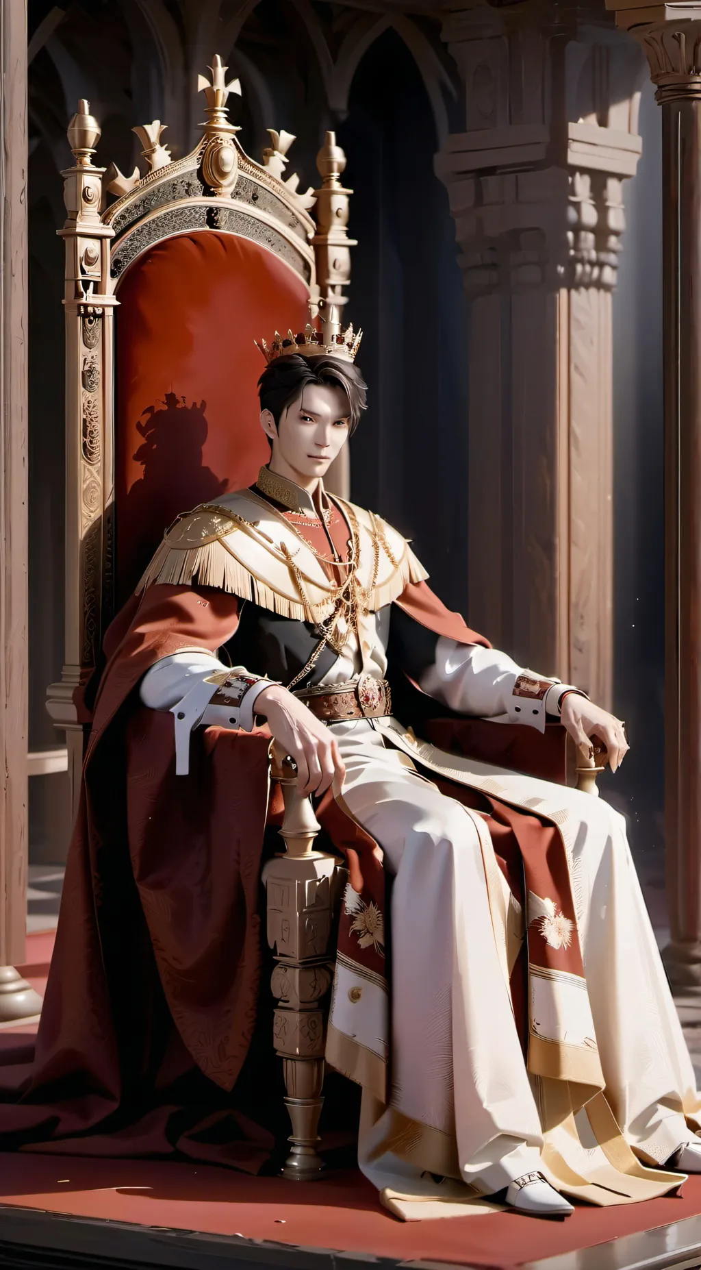ai character: king henry  background