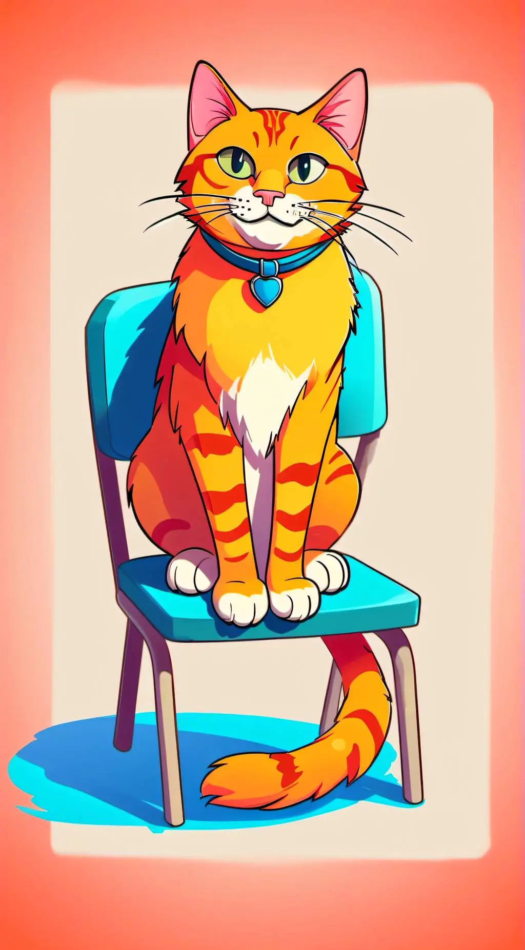 ai character: Garfield movie2024 background