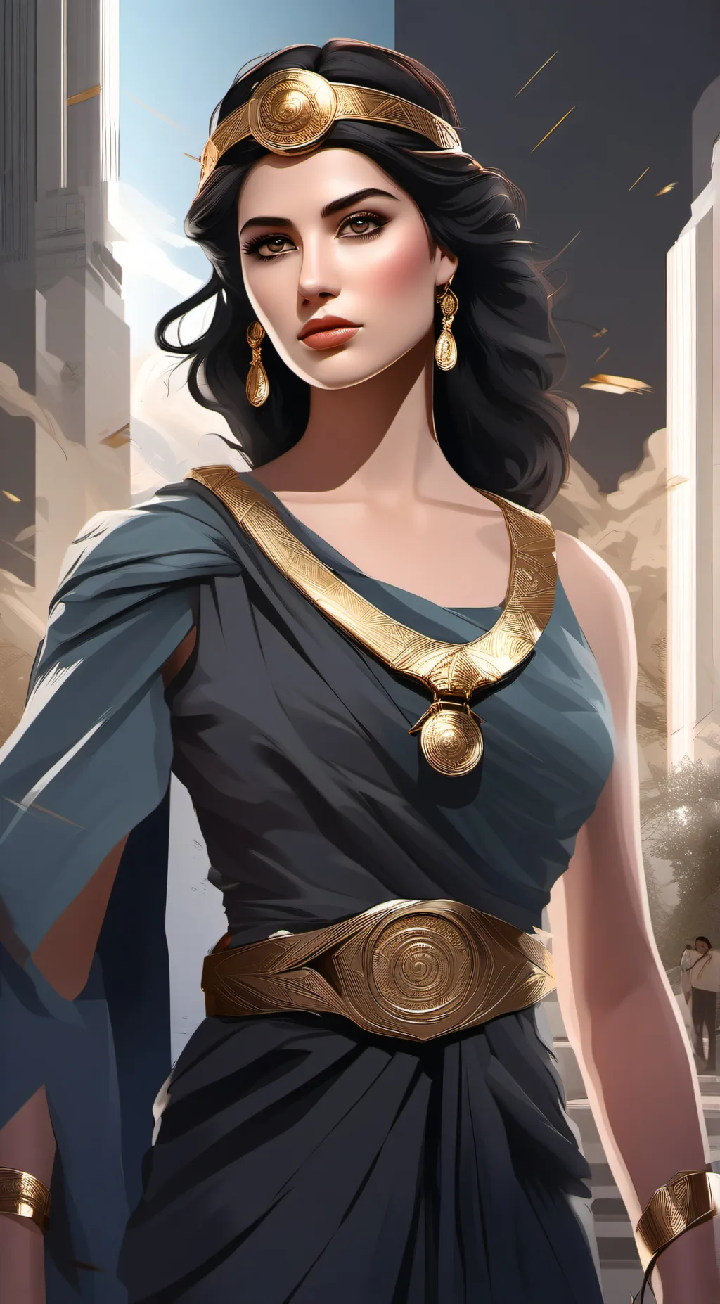 ai character: Athena background